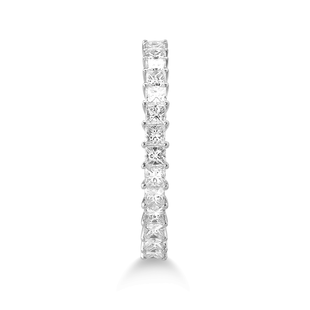 Inel din aur alb cu diamante princess de 0.62ct