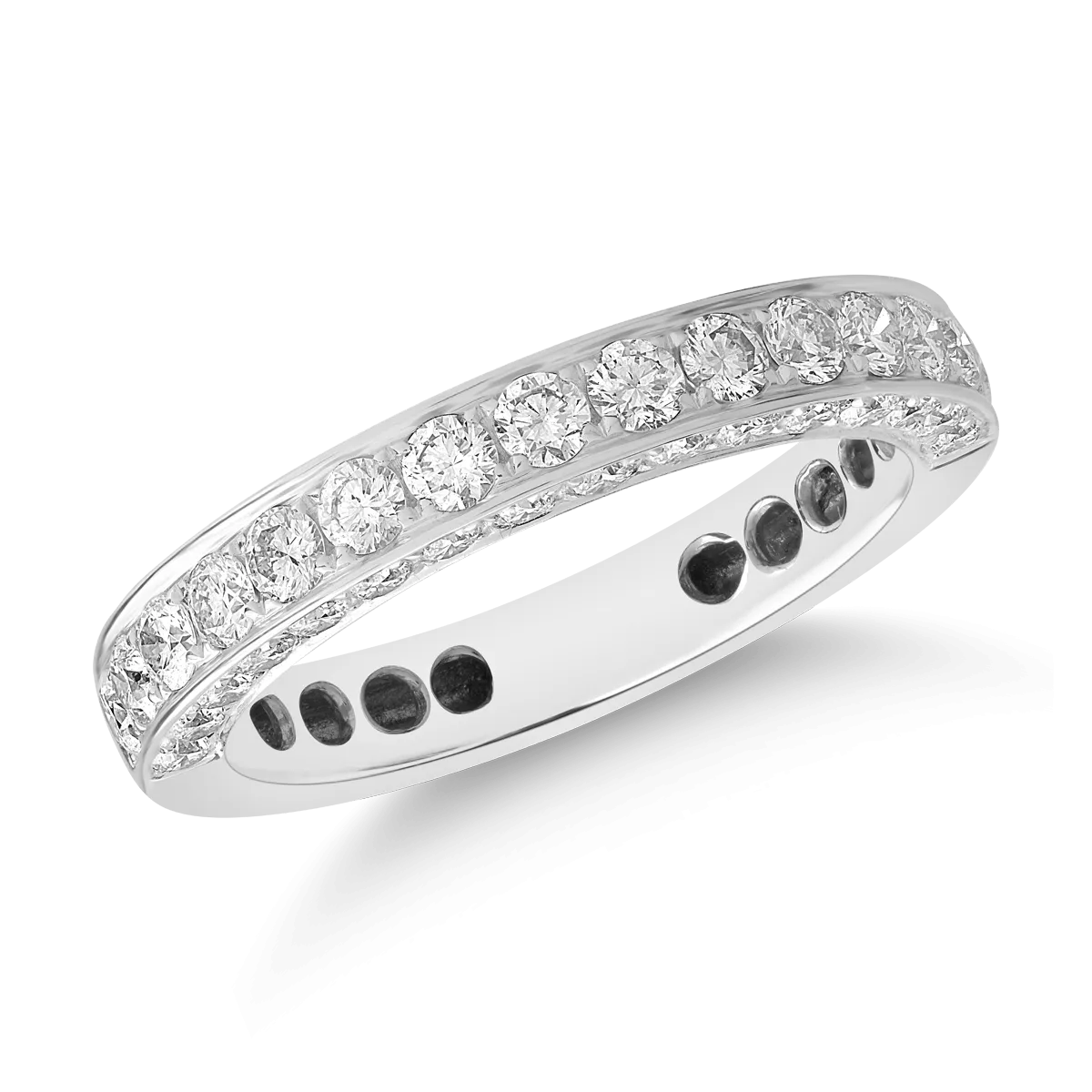 18K white gold ring with 1.25ct diamonds