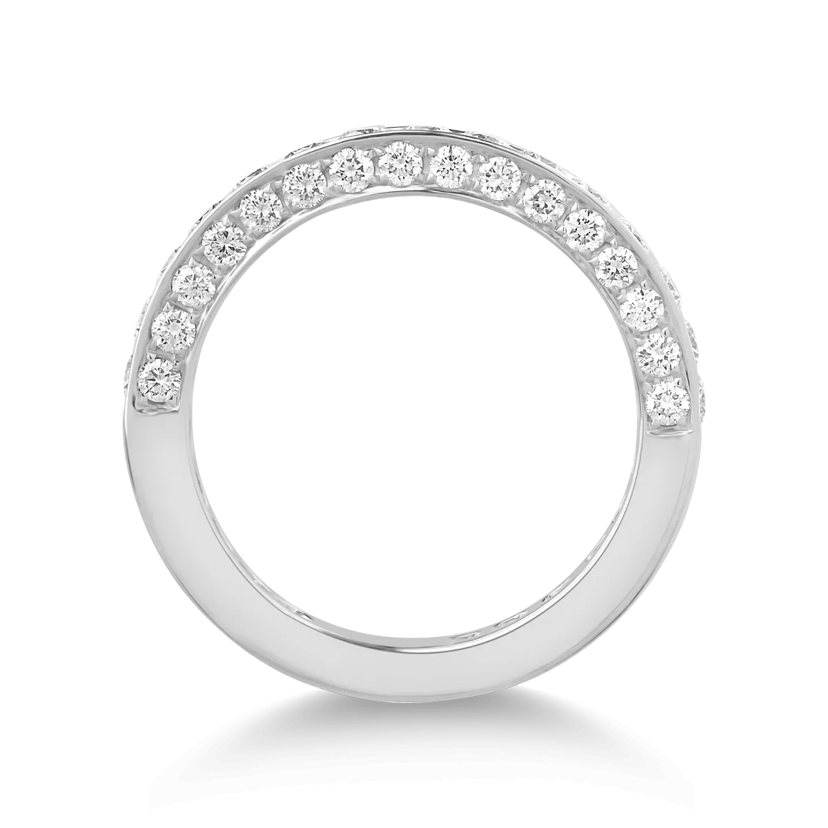 Pierścionek z 18K białego złota i diamenty 1.25ct
