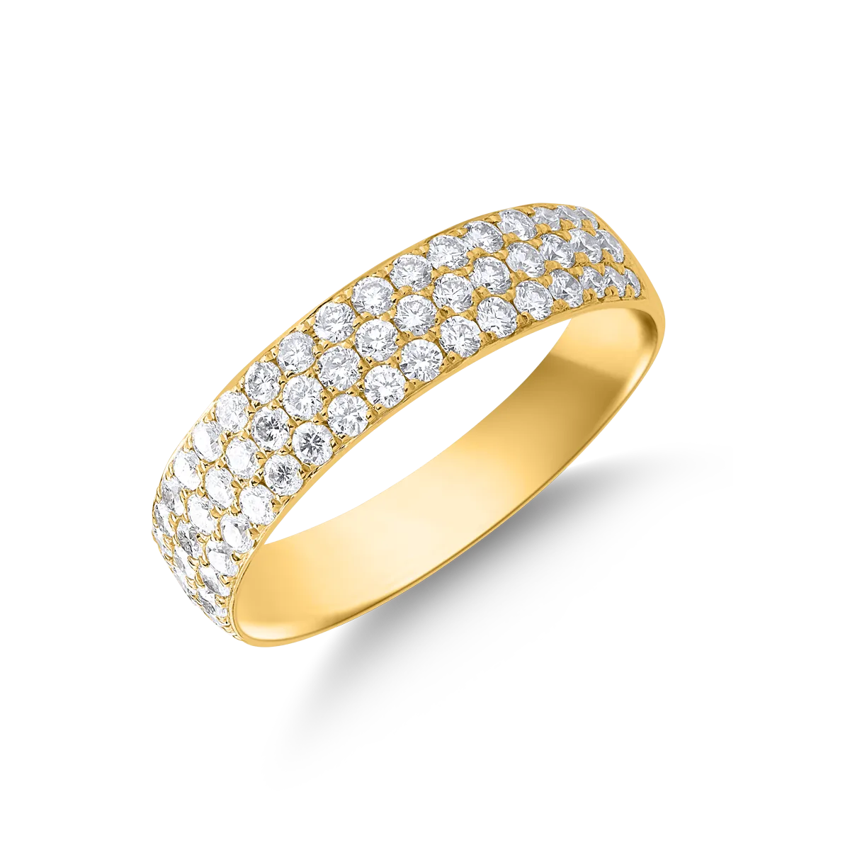Inel din aur galben cu diamante de 0.9ct
