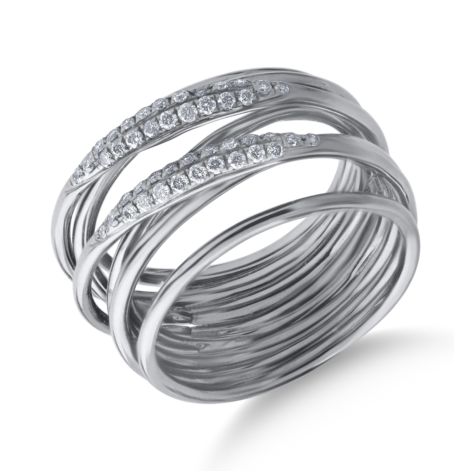 Inel din aur negru de 18K cu diamant de 0.31ct-116447