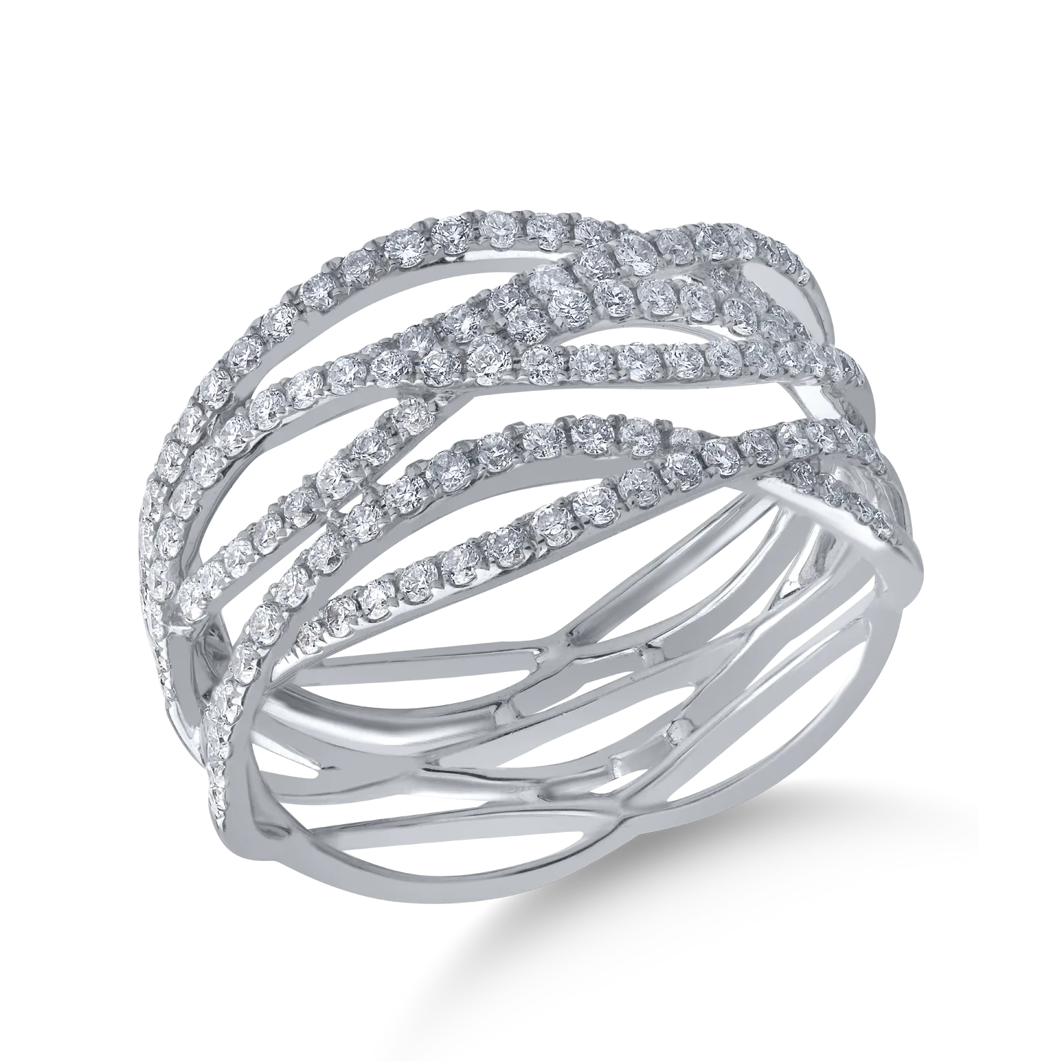Inel din aur alb cu diamante de 0.73ct