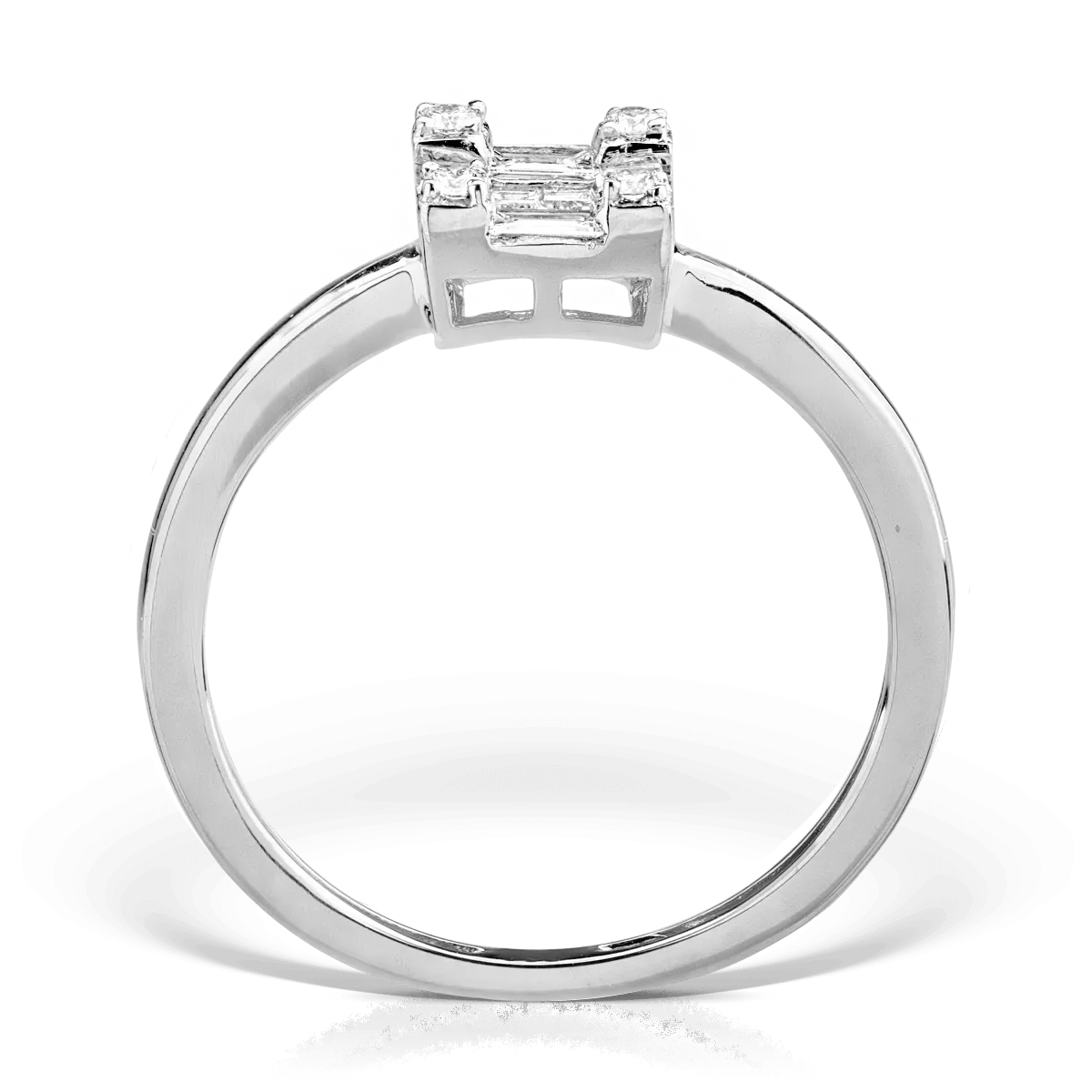 Gyűrű 18K-os fehér aranyból 0.276ct gyémánttal