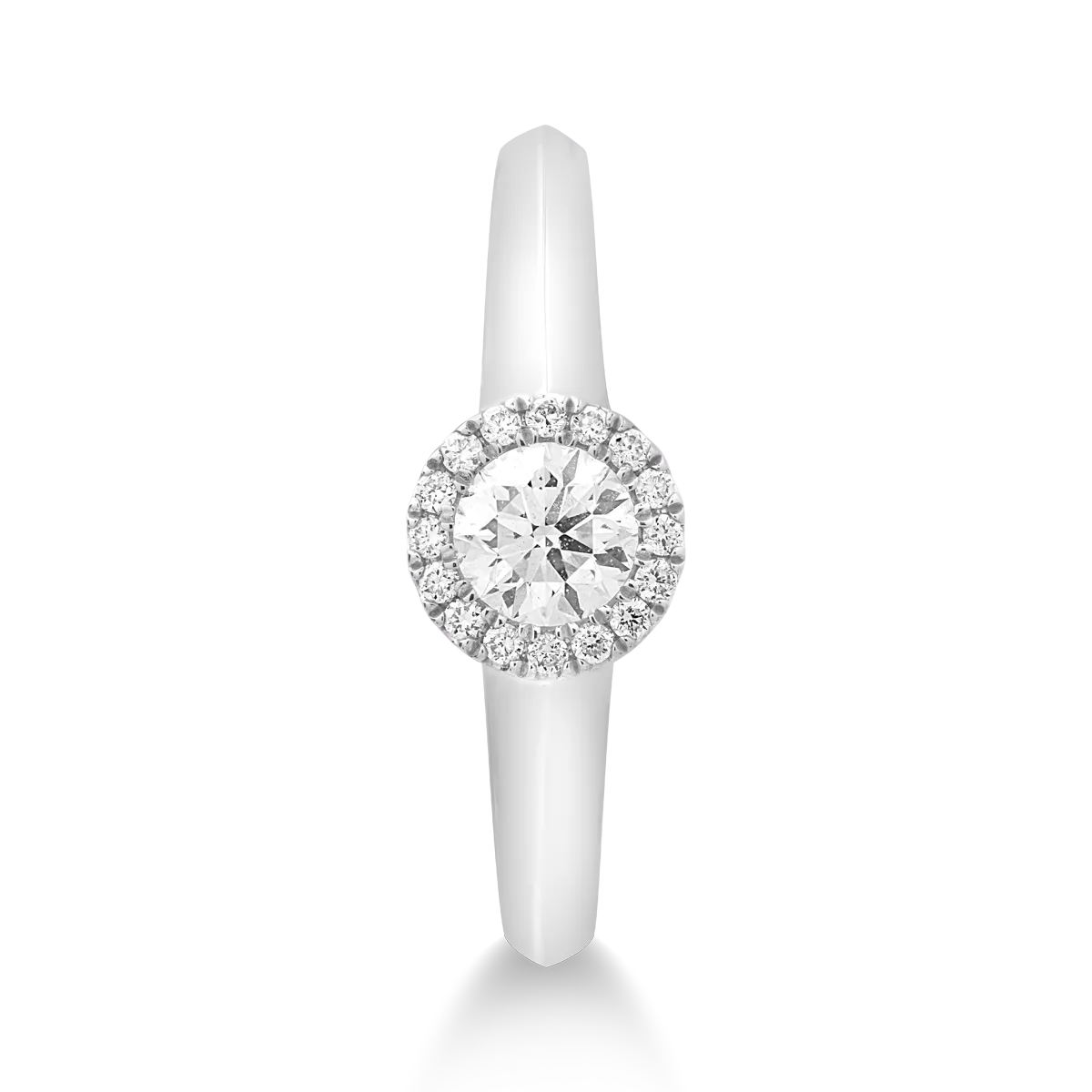 18K fehérarany gyűrű 0.35ct gyémántokkal