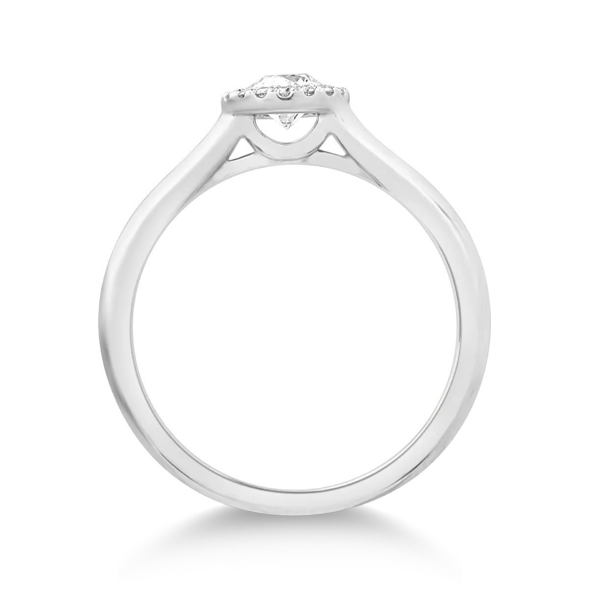 Inel din aur alb cu diamante de 0.35ct