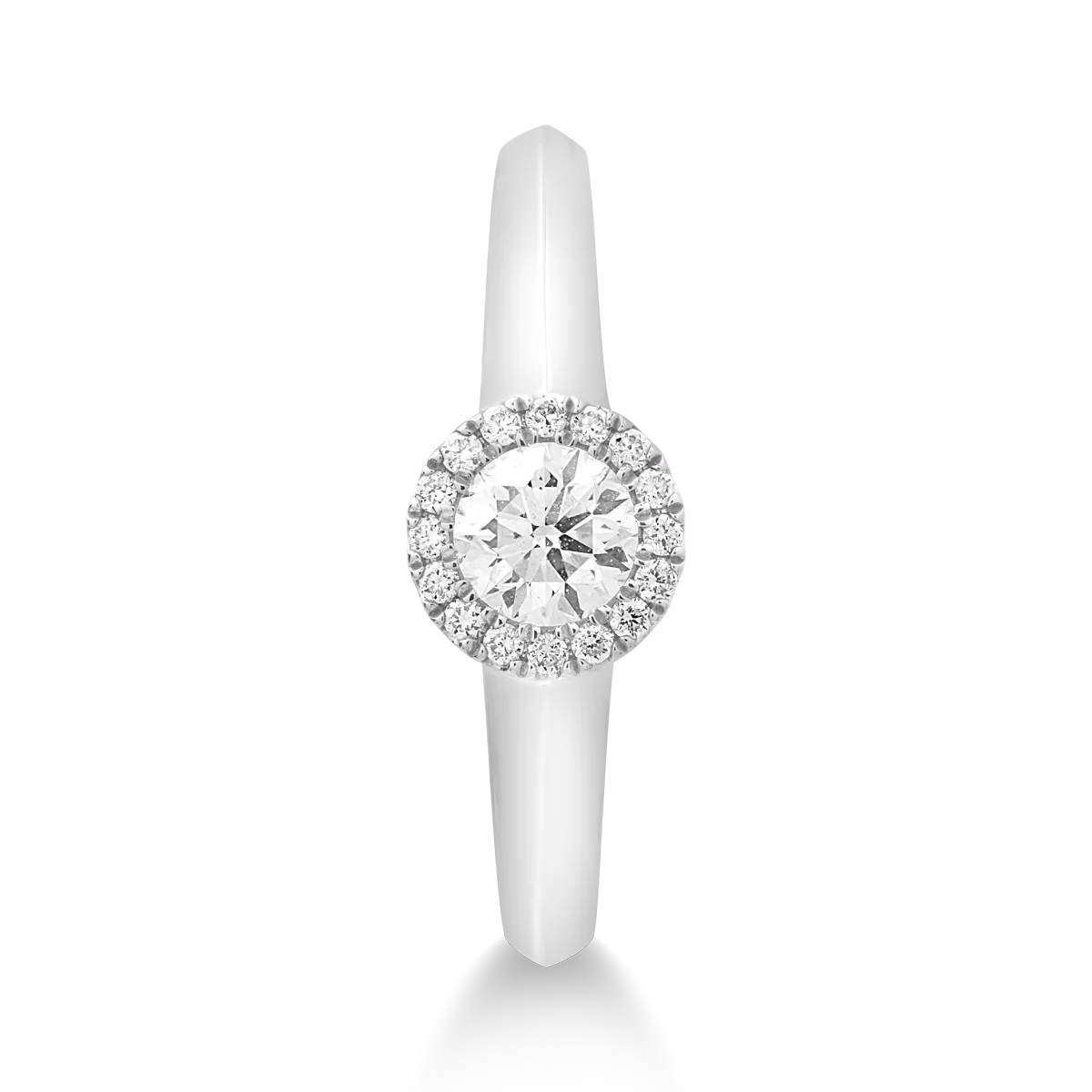 Inel din aur alb cu diamante de 0.35ct