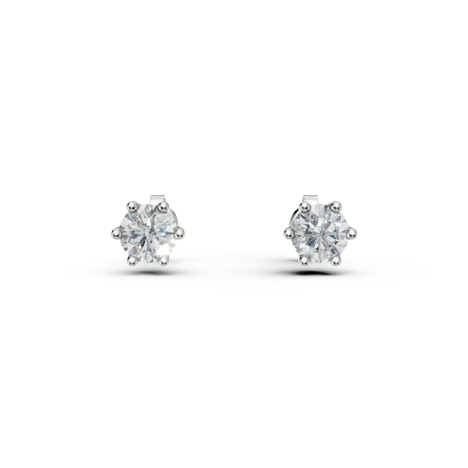 Teilor Cercei din aur alb cu diamante de 0.8ct
