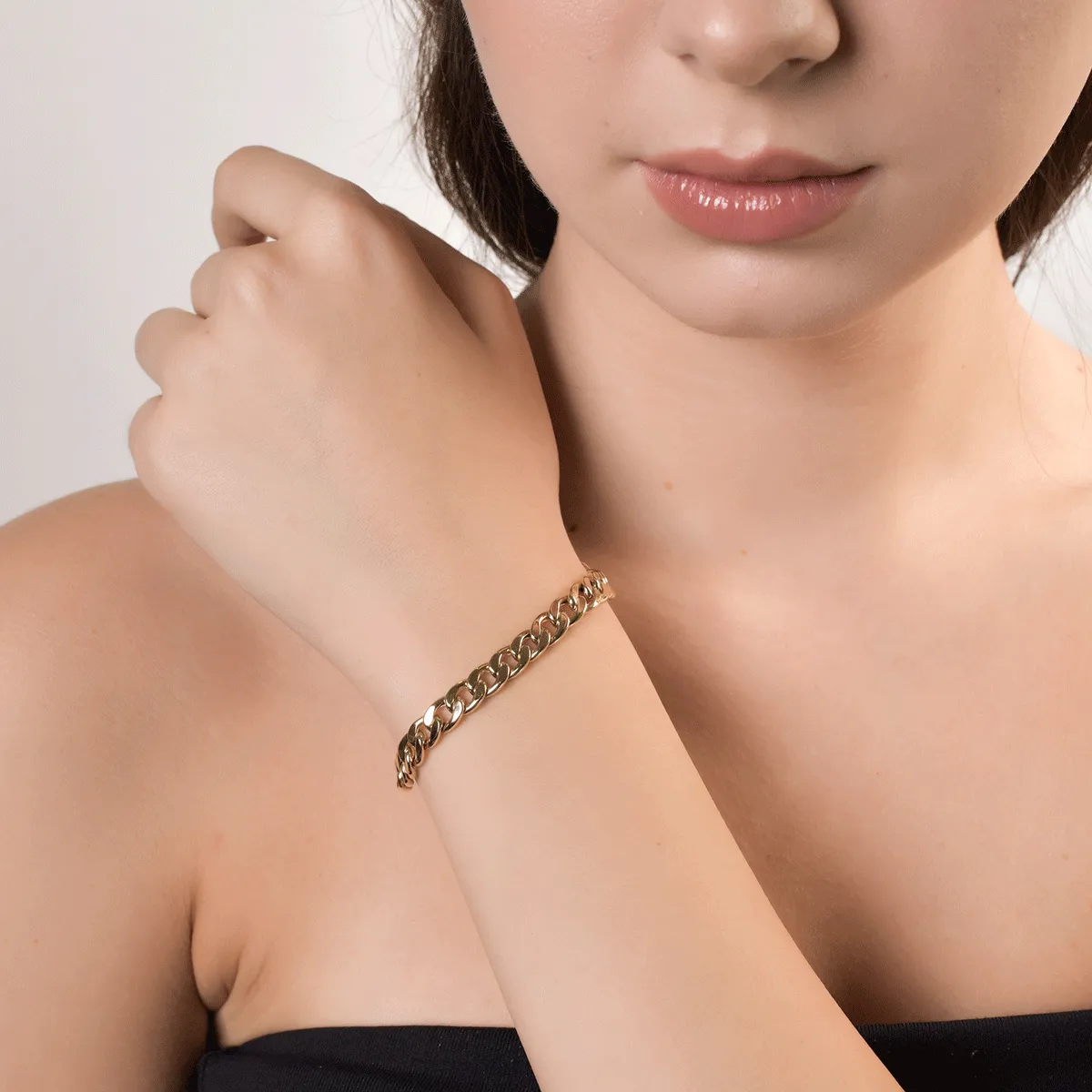 Bratara din aur galben de 14K