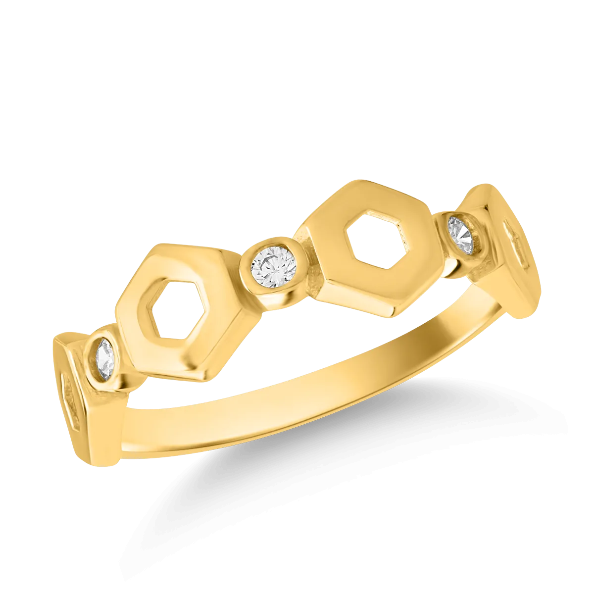 Inel din aur galben