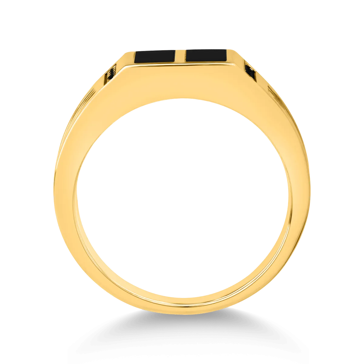 14K sárga arany férfi gyűrű