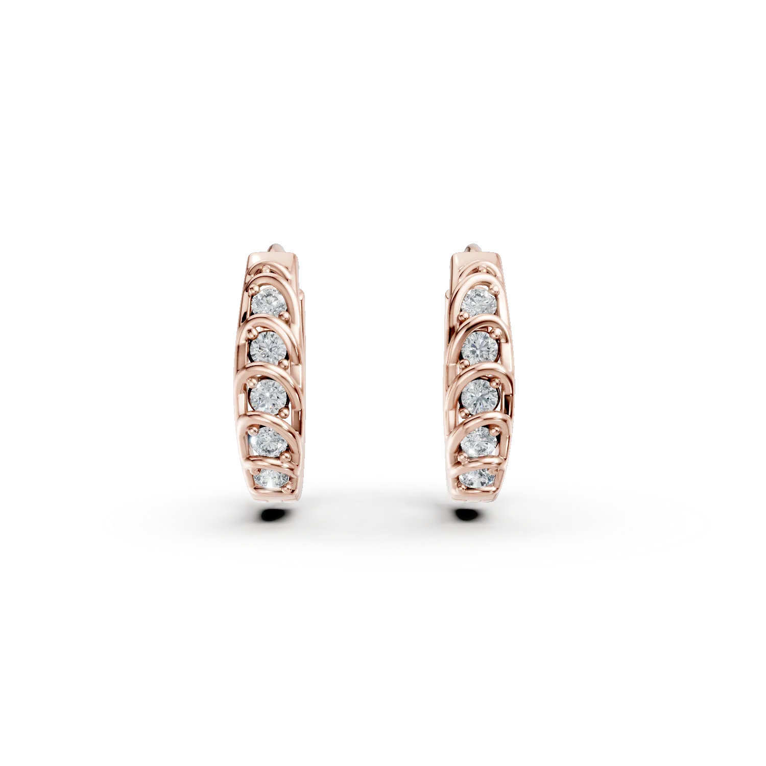 14K rose gold earrings