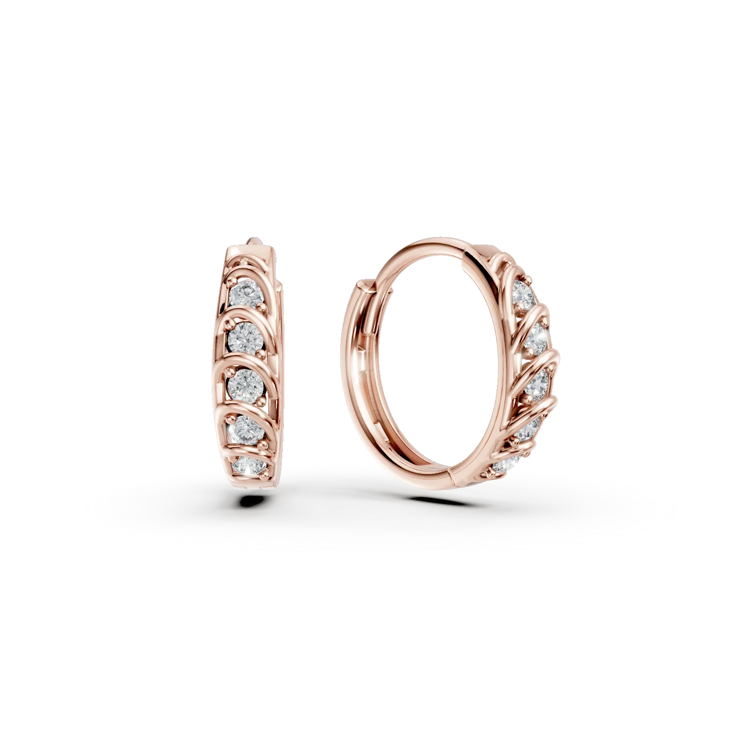 14K rose gold earrings