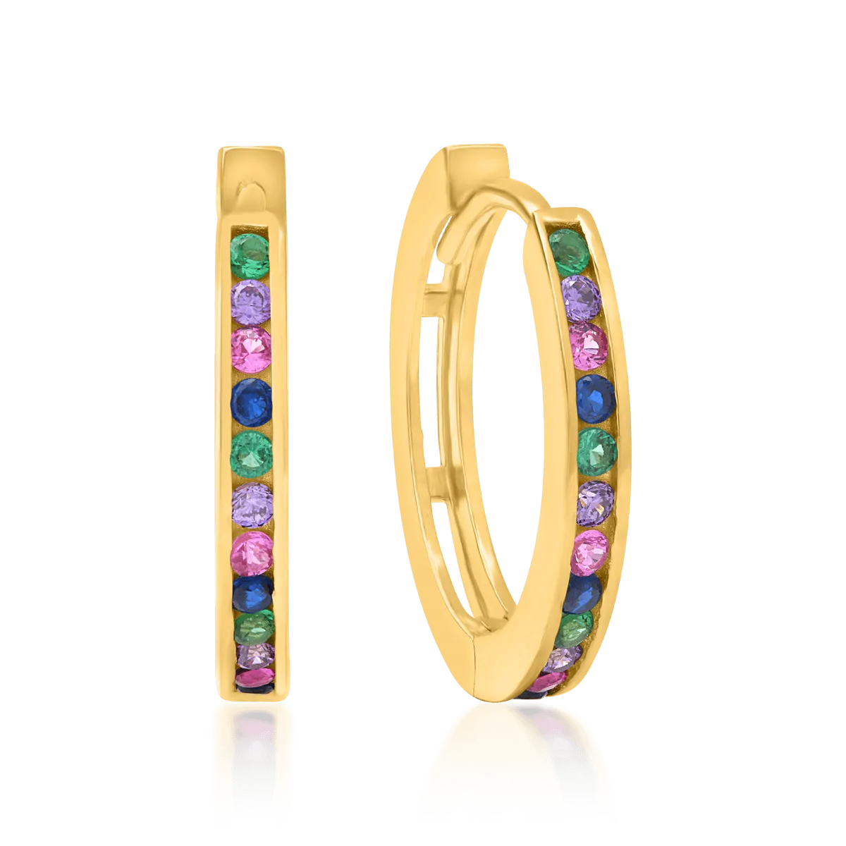Обеци от 14K жълто злато
