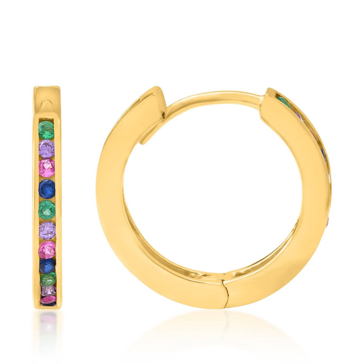 Обеци от 14K жълто злато