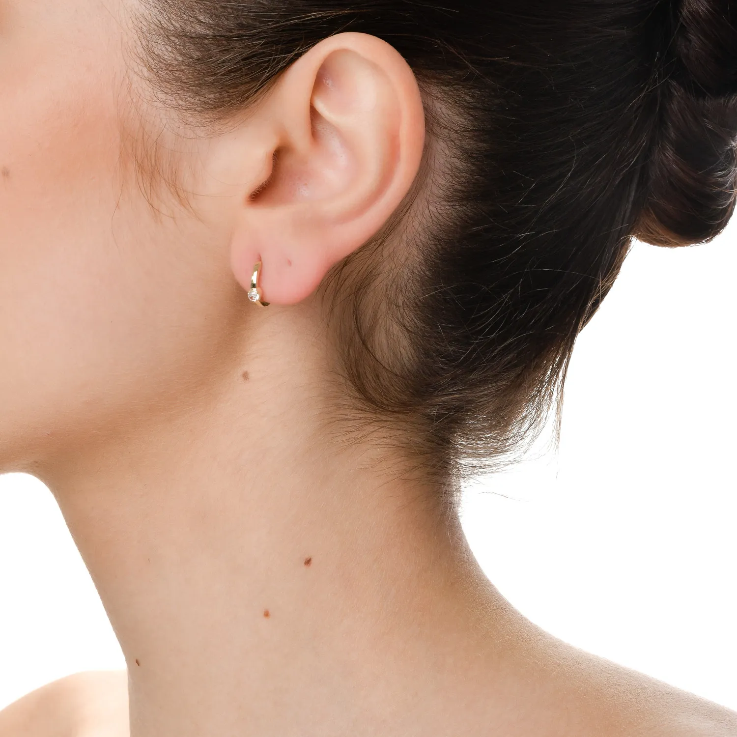 Cercei pentru copii din aur galben de 14K