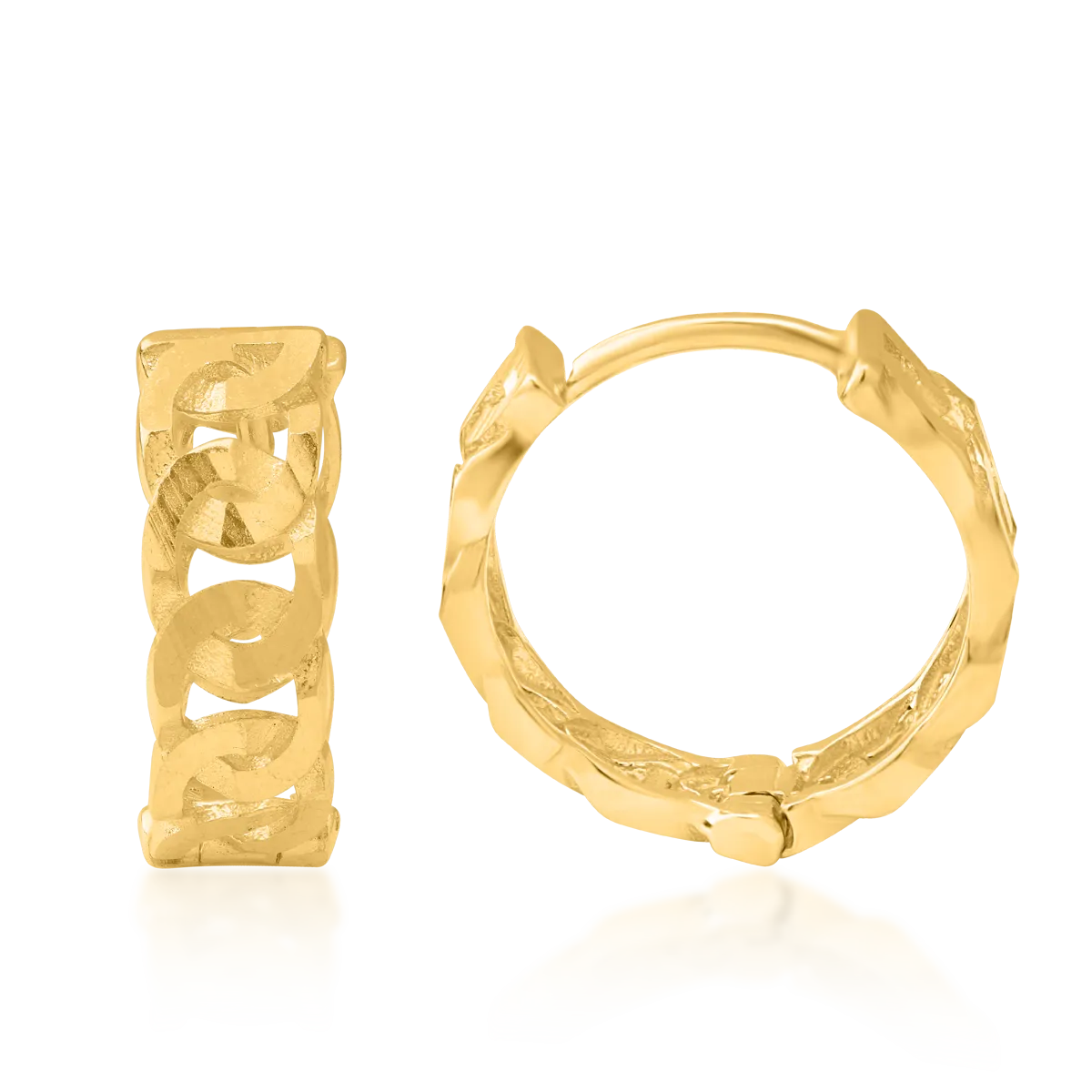 Cercei din aur galben - Imagine 3