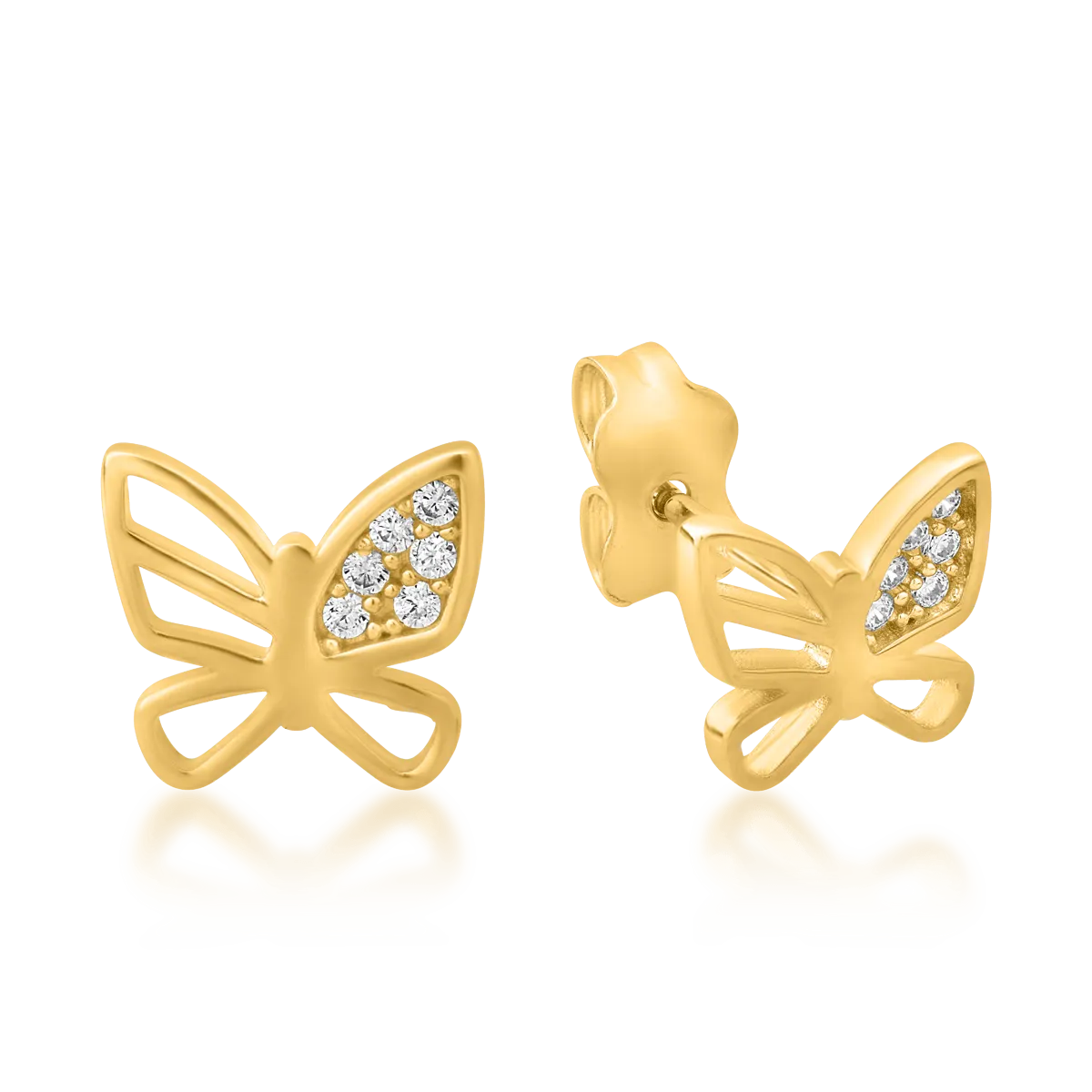 14K yellow gold earrings