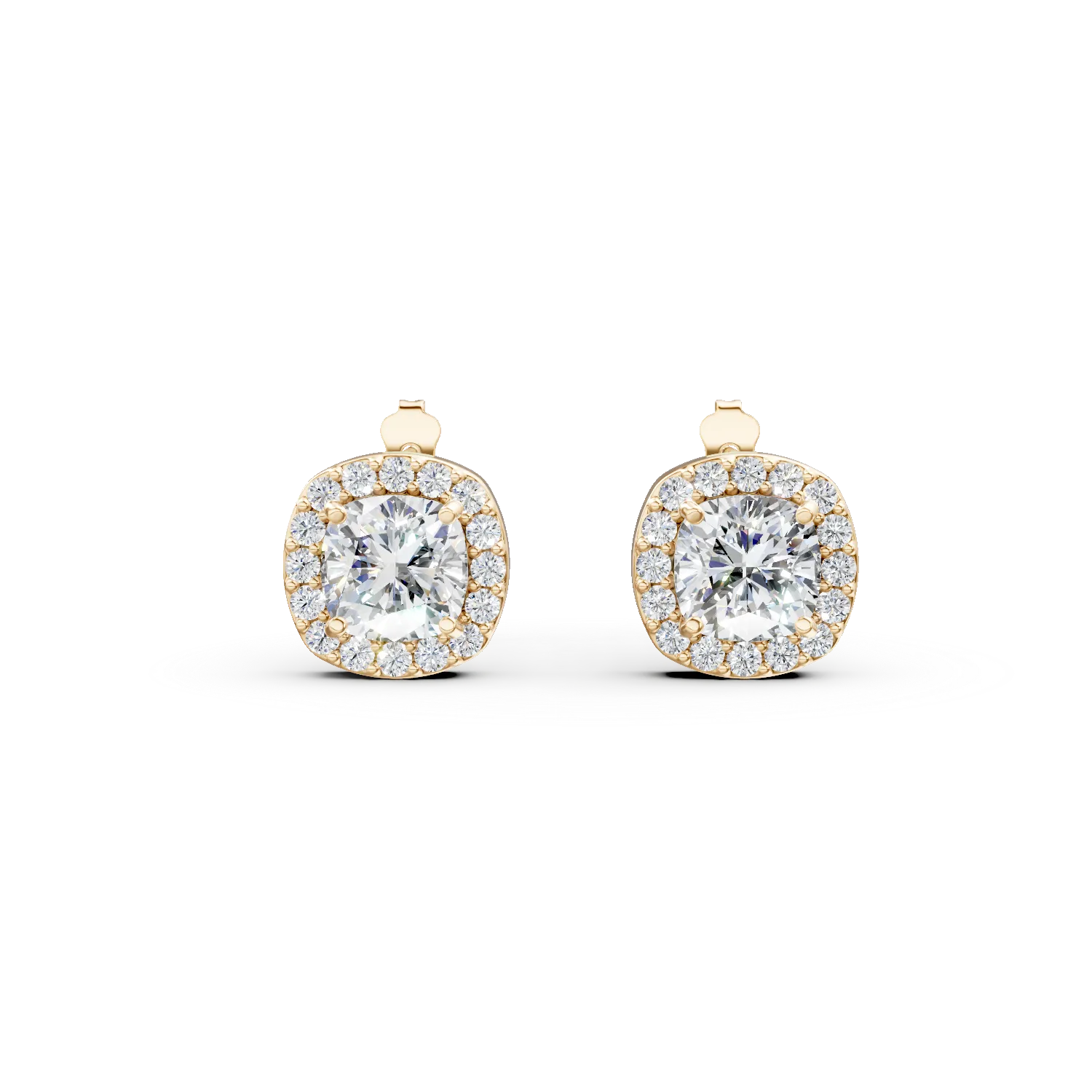 Обеци от 14K жълто злато-119291