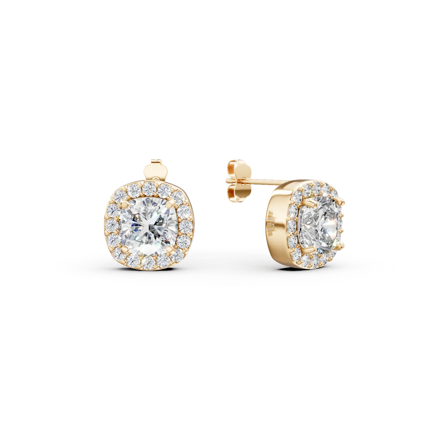 Обеци от 14K жълто злато