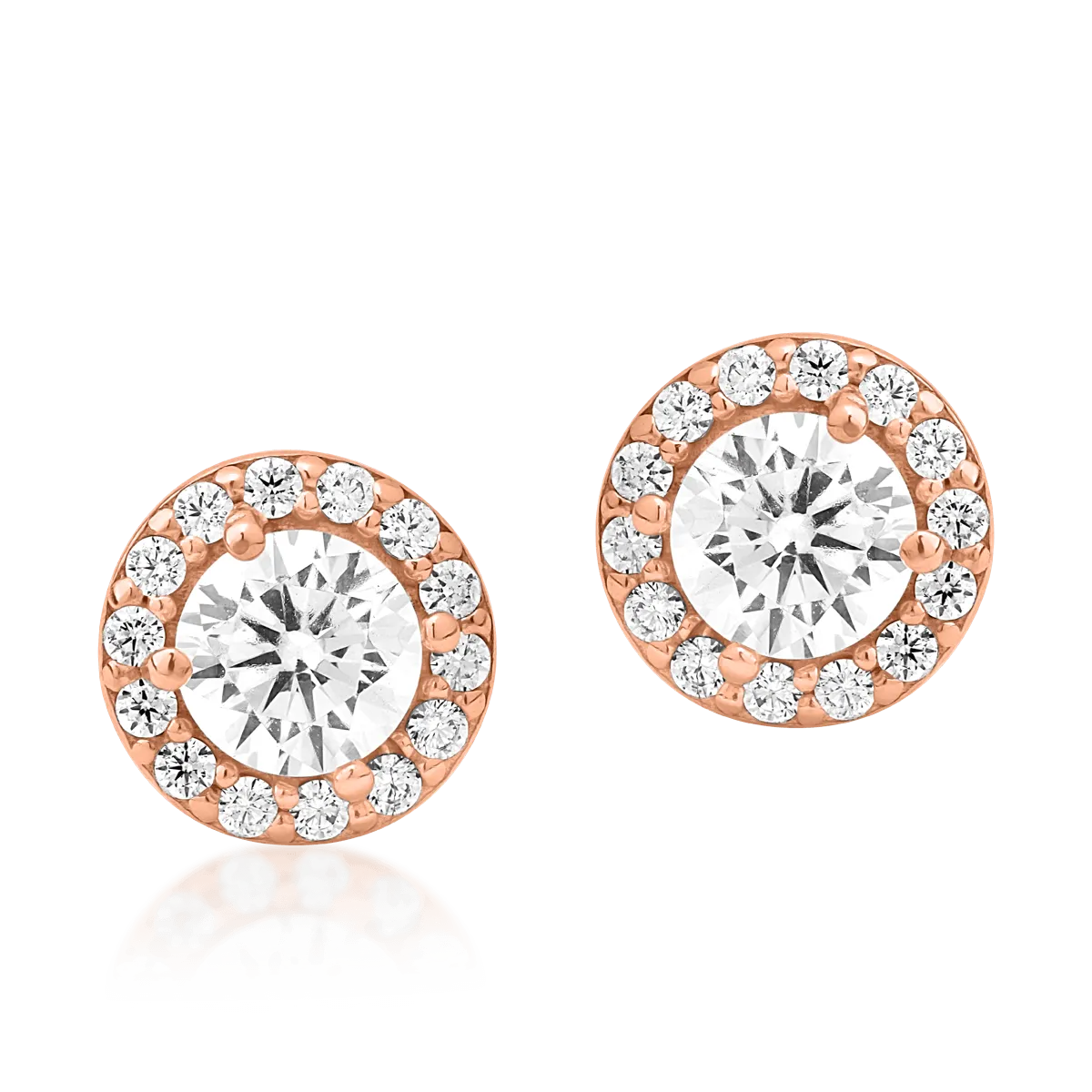 14K rose gold earrings