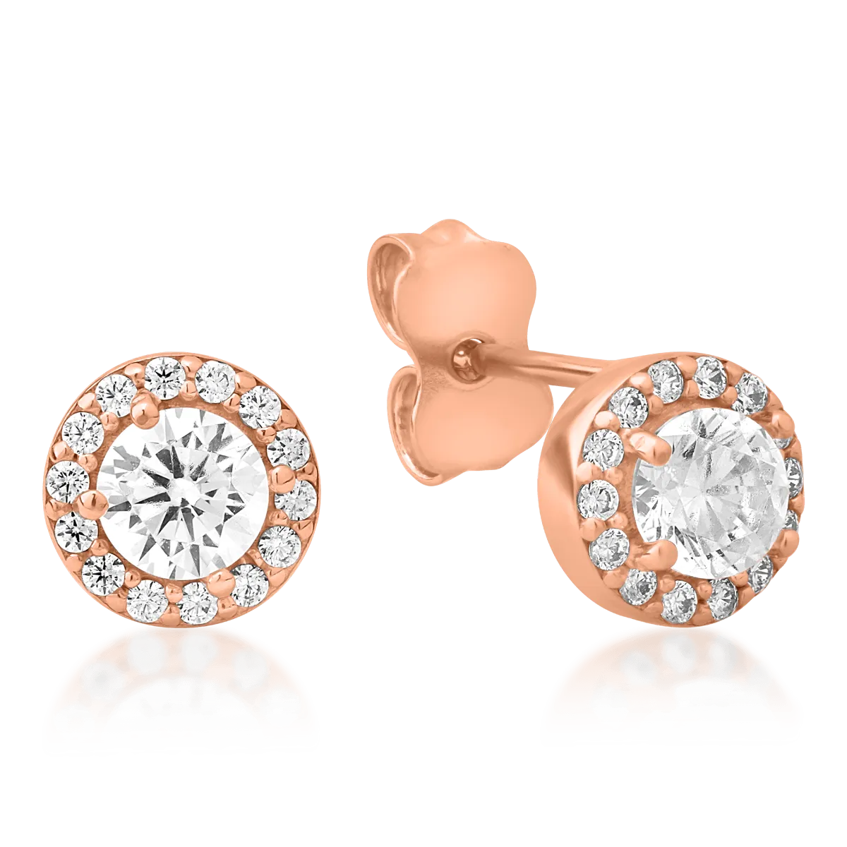 14K rose gold earrings