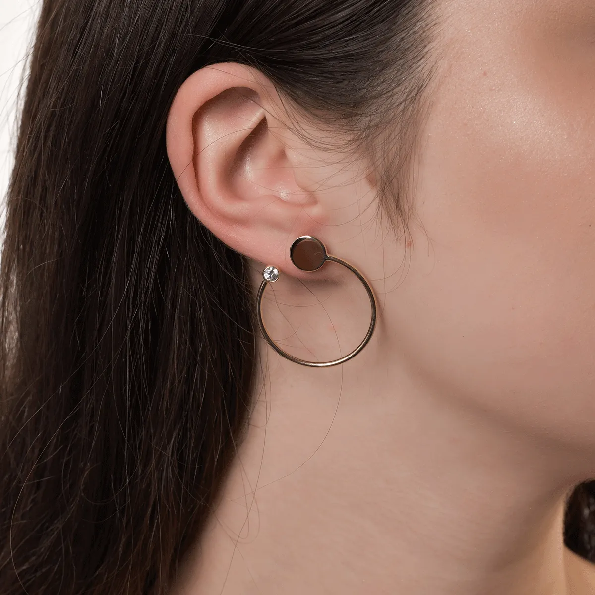 Cercei din aur galben de 14K