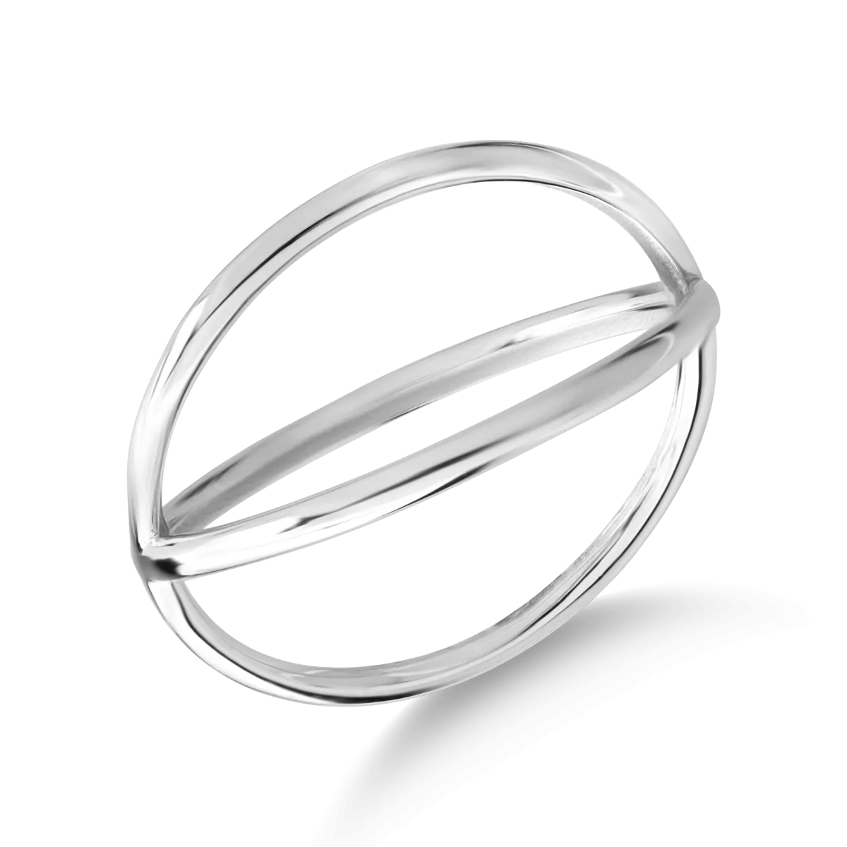 14K white gold ring