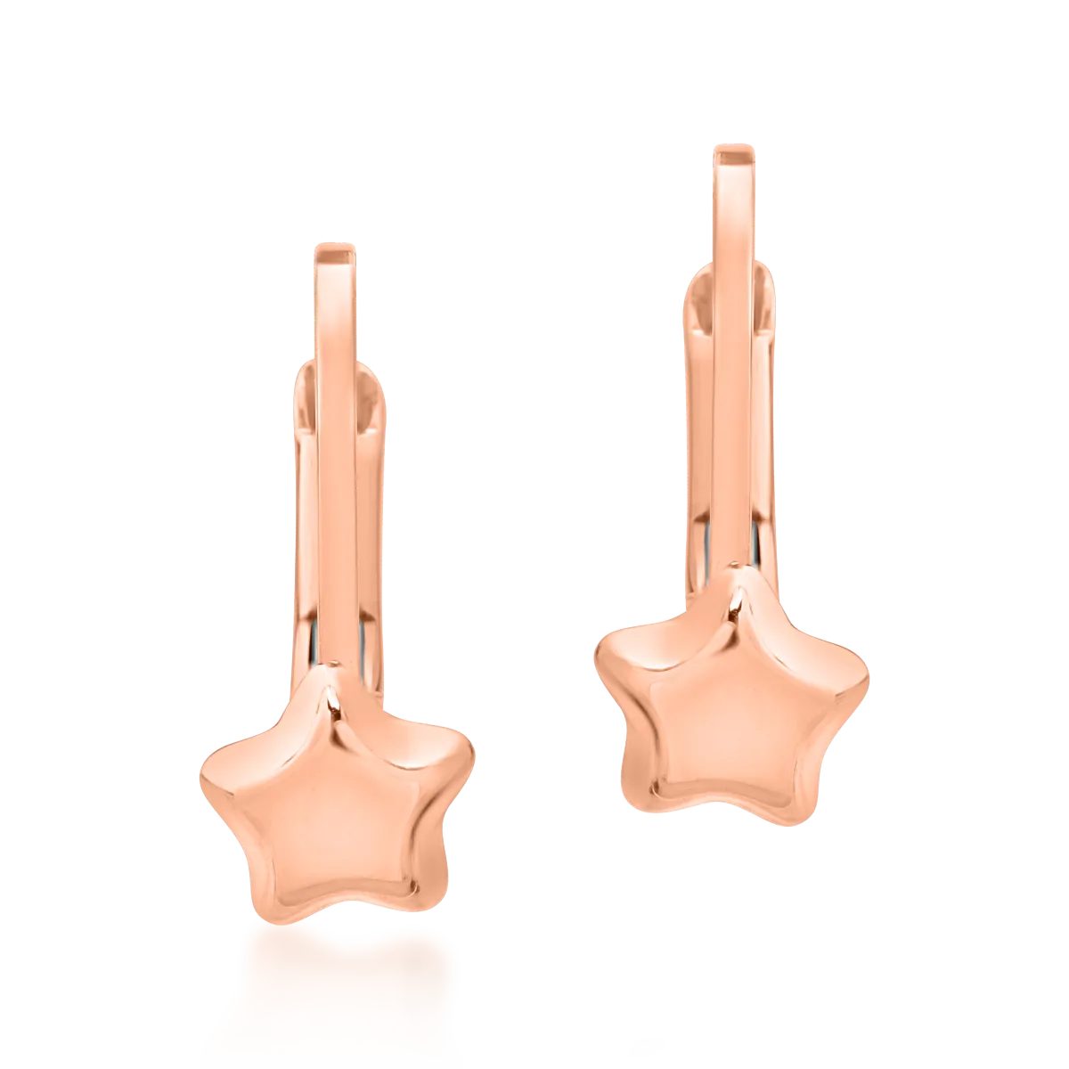 Обеци от 14К розово злато-119705