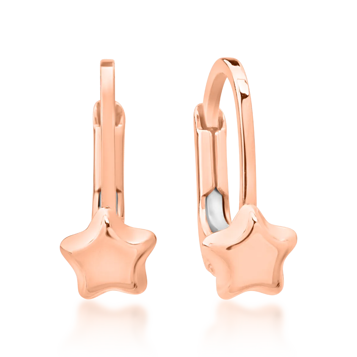 Обеци от 14К розово злато