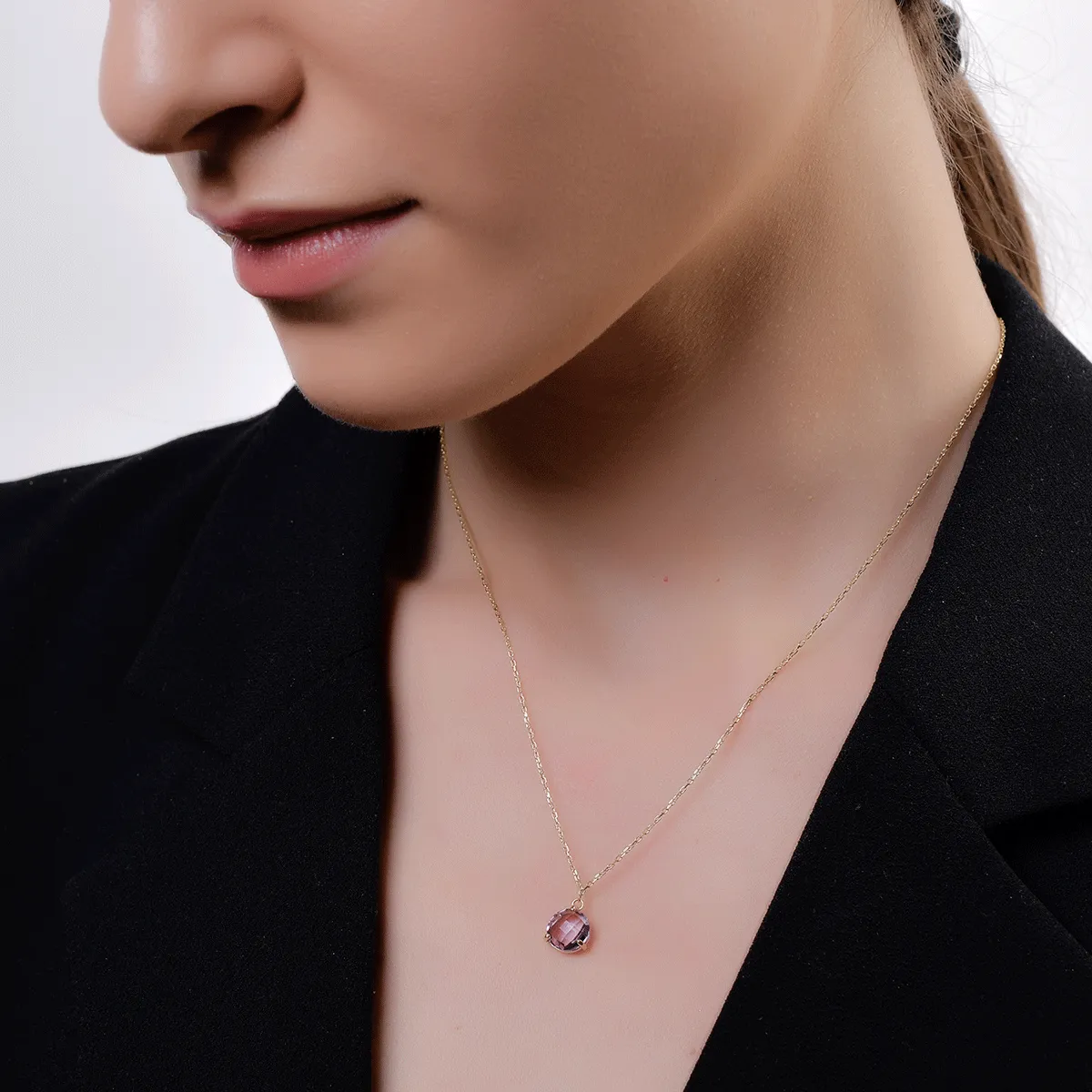 Колие с висулка от 14K жълто злато