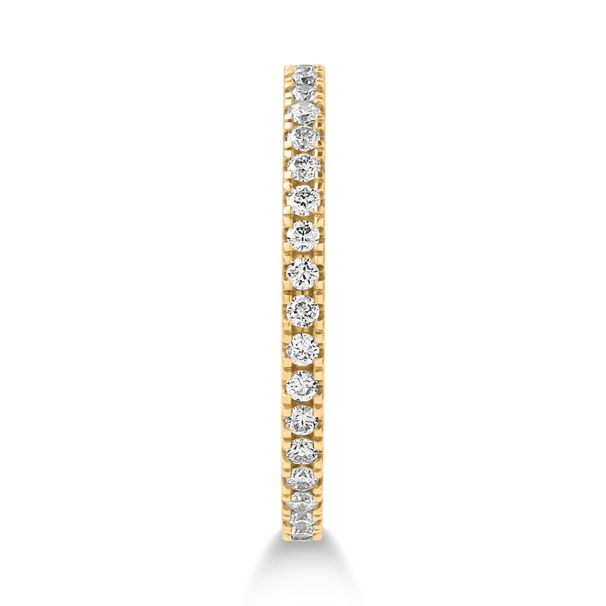 Eternity ring in yellow gold with 0.33ct diamonds