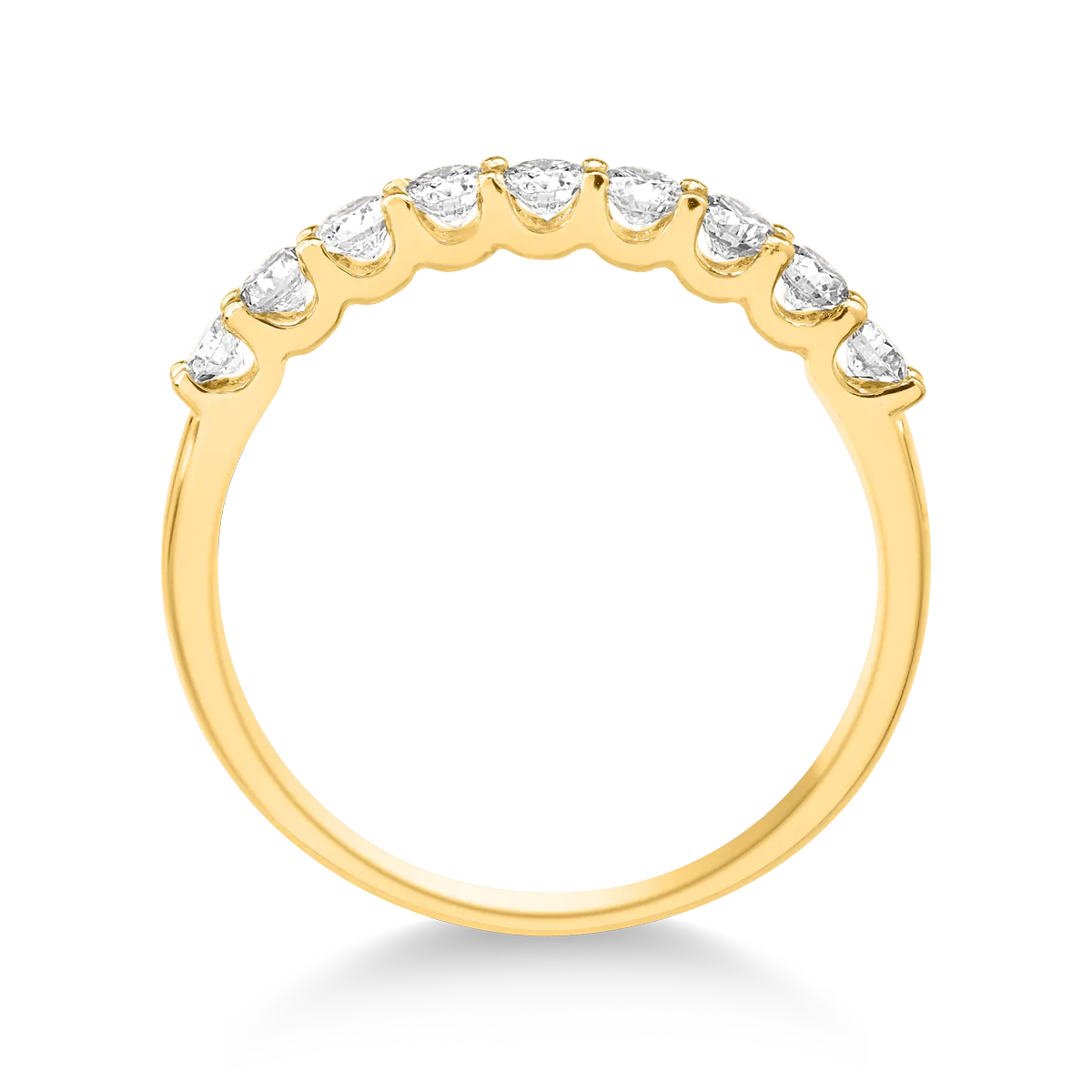 18K yellow gold ring with 0.5ct diamonds