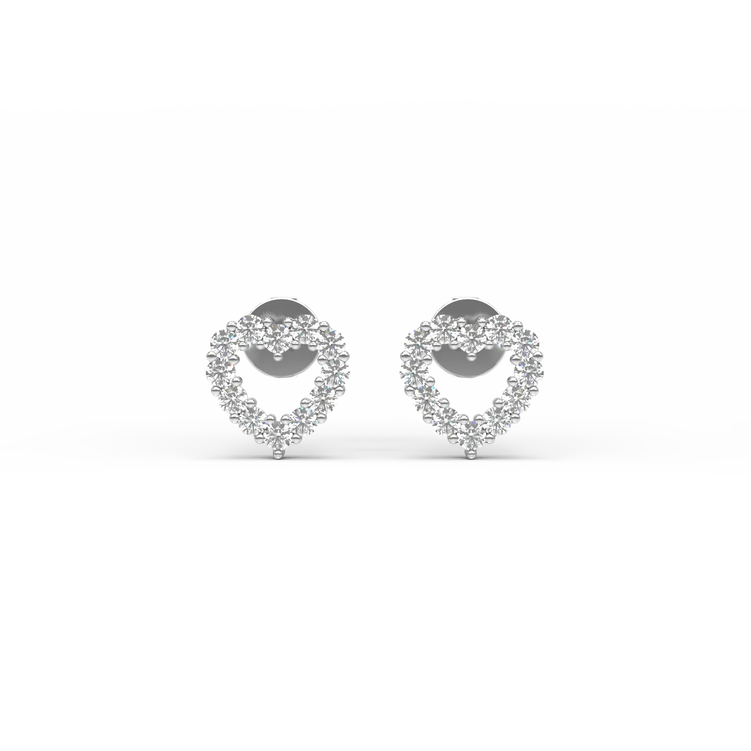 Обеци от бяло злато 14K с диаманти от 0.279ct-119933