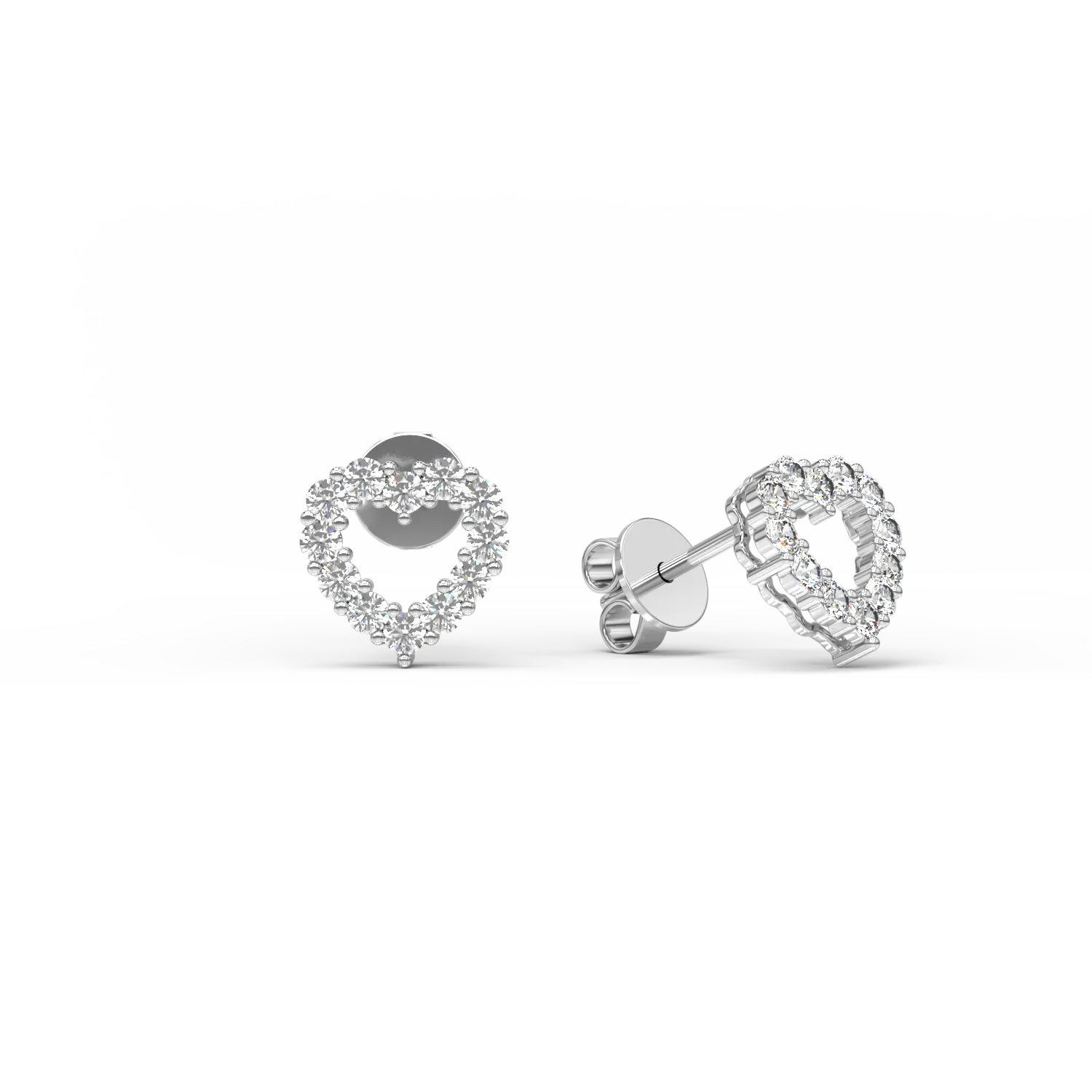 Обеци от бяло злато 14K с диаманти от 0.279ct