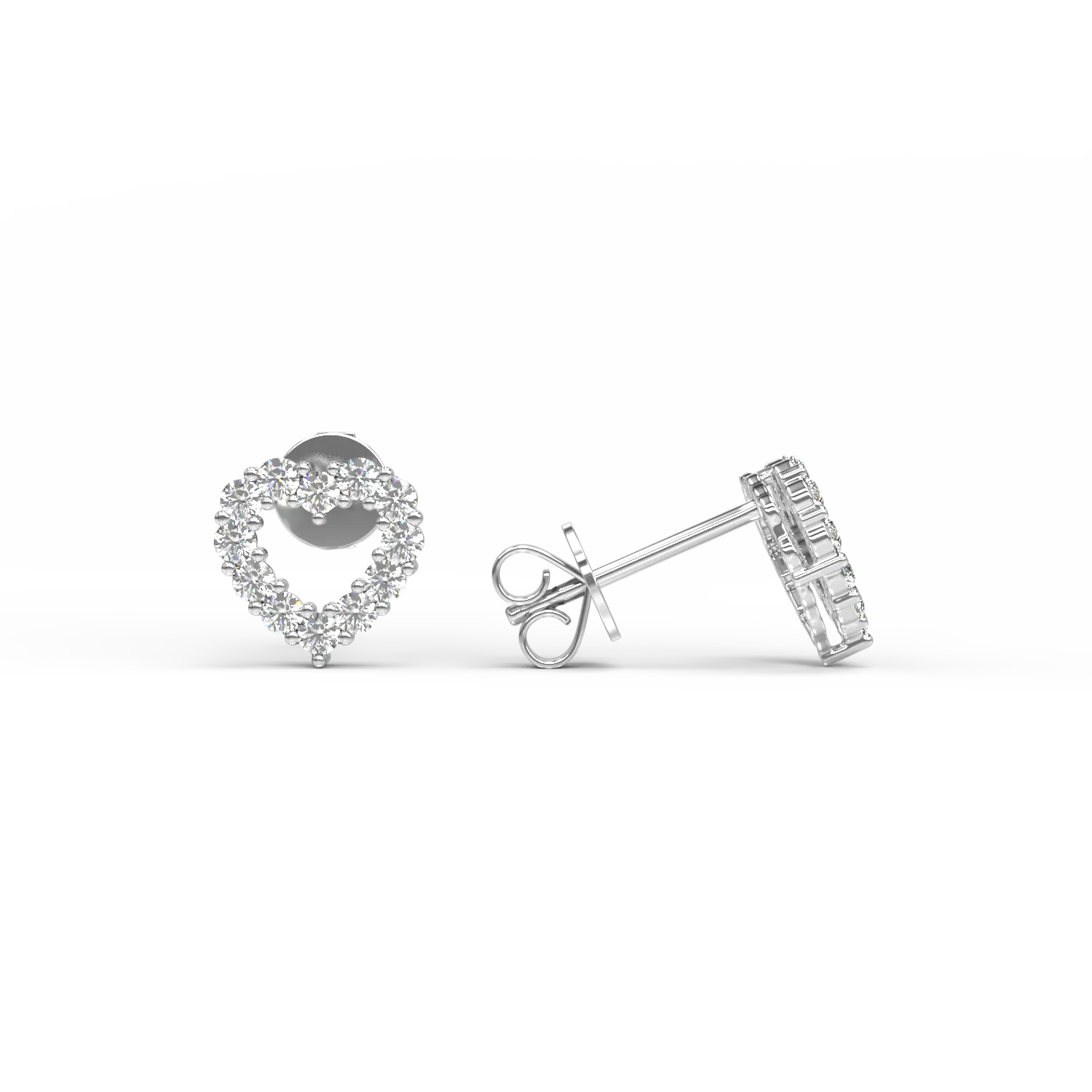 Обеци от бяло злато 14K с диаманти от 0.279ct