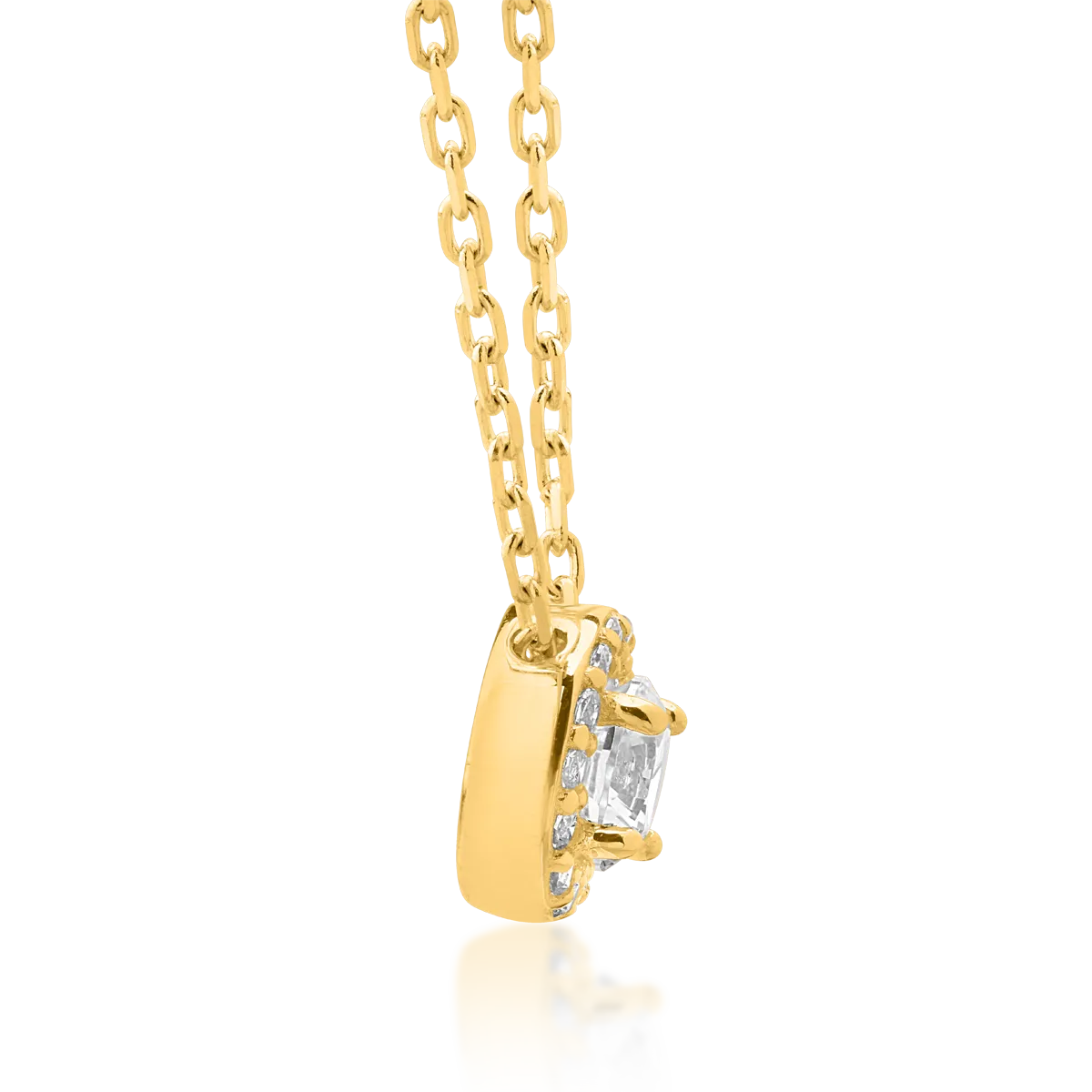 14K yellow gold pendant necklace