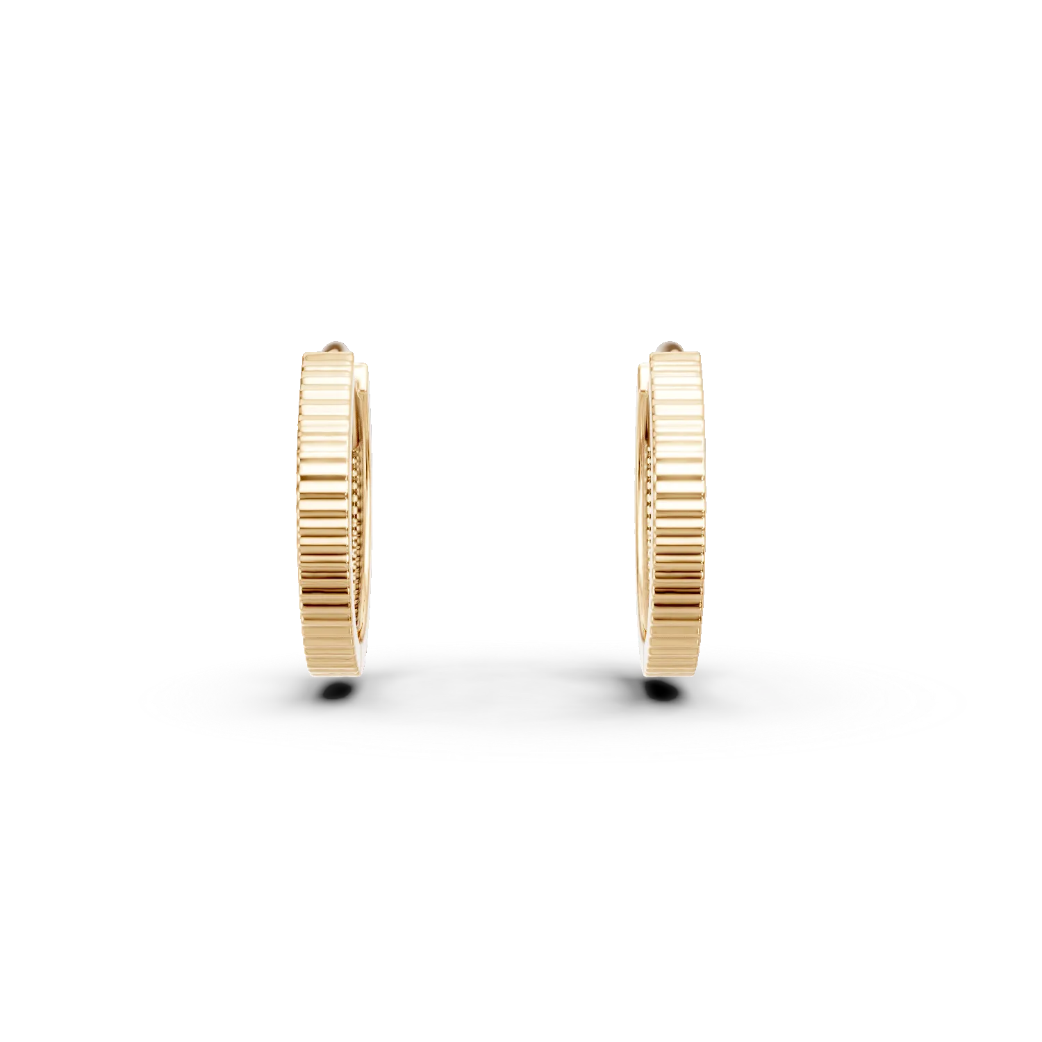 14K yellow gold earrings-120102