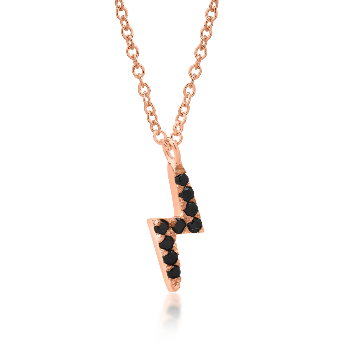 14K rose gold pendant necklace