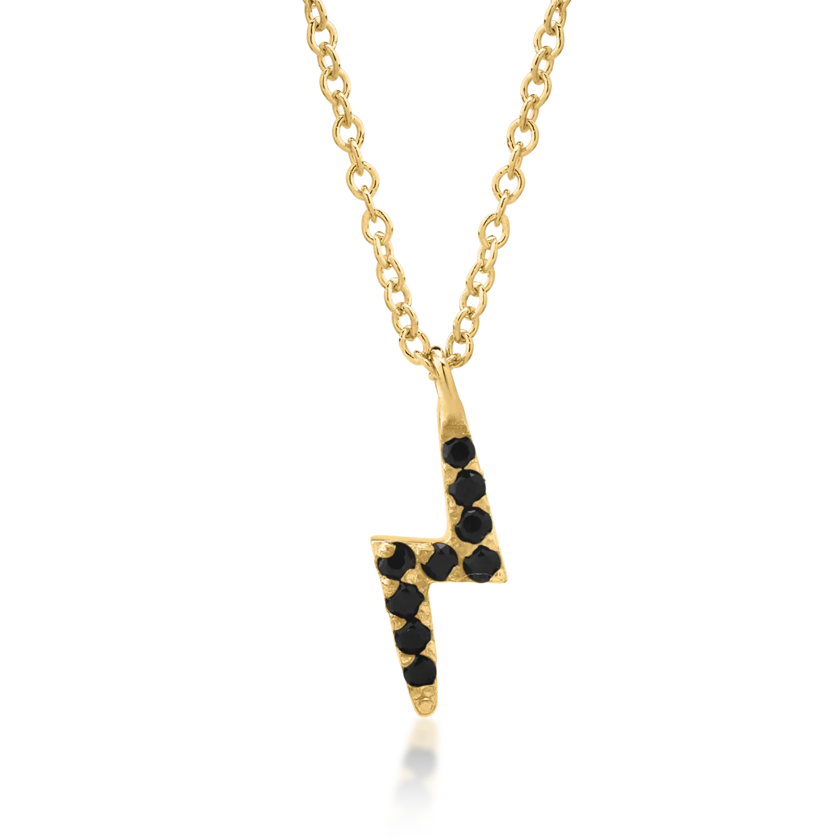 14K yellow gold pendant necklace
