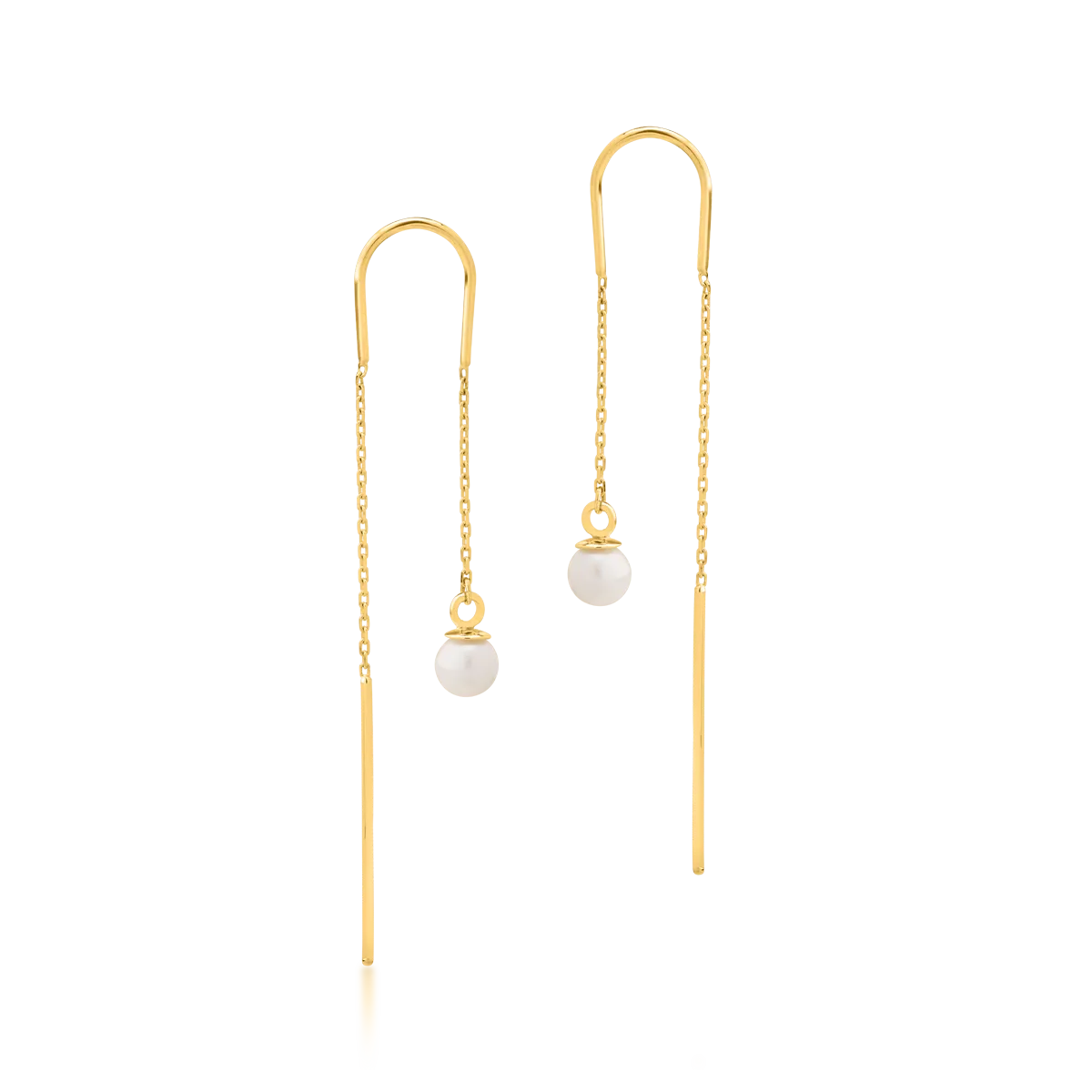 Обеци от 14K жълто злато