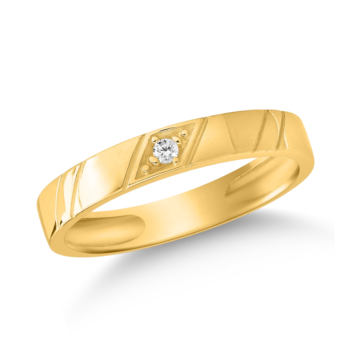 Inel pentru barbati din aur galben de 14K-120206