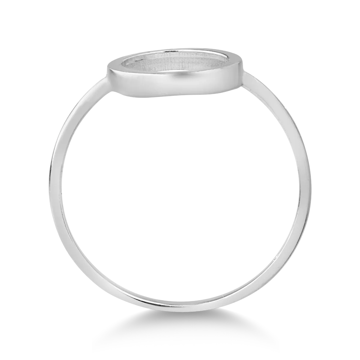 14K white gold ring