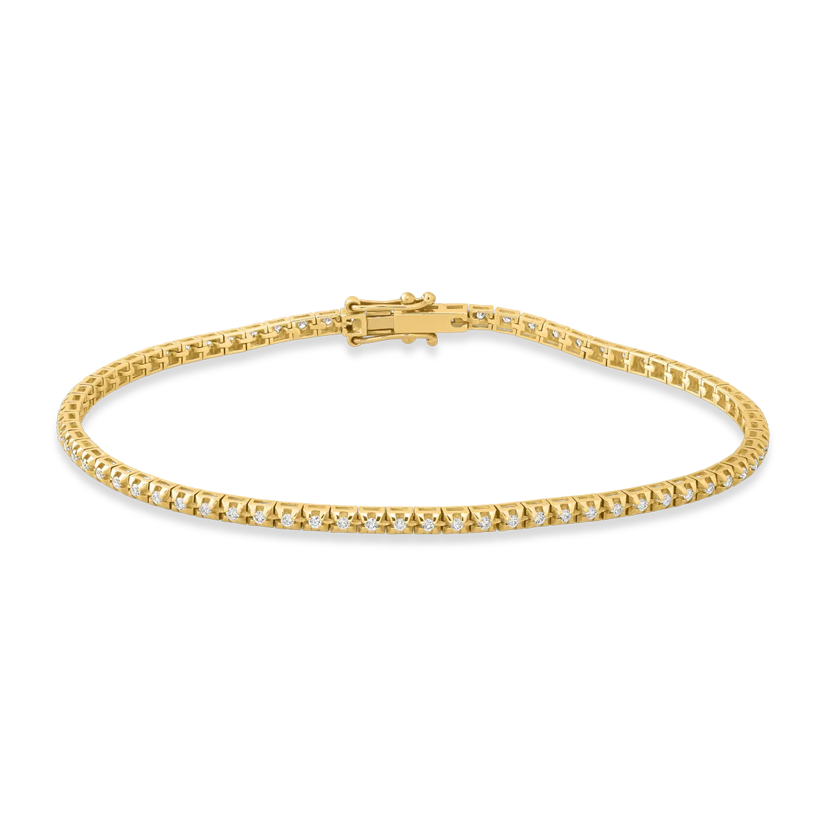 Bratara tennis din aur galben de 18K cu diamante de 1ct-120430