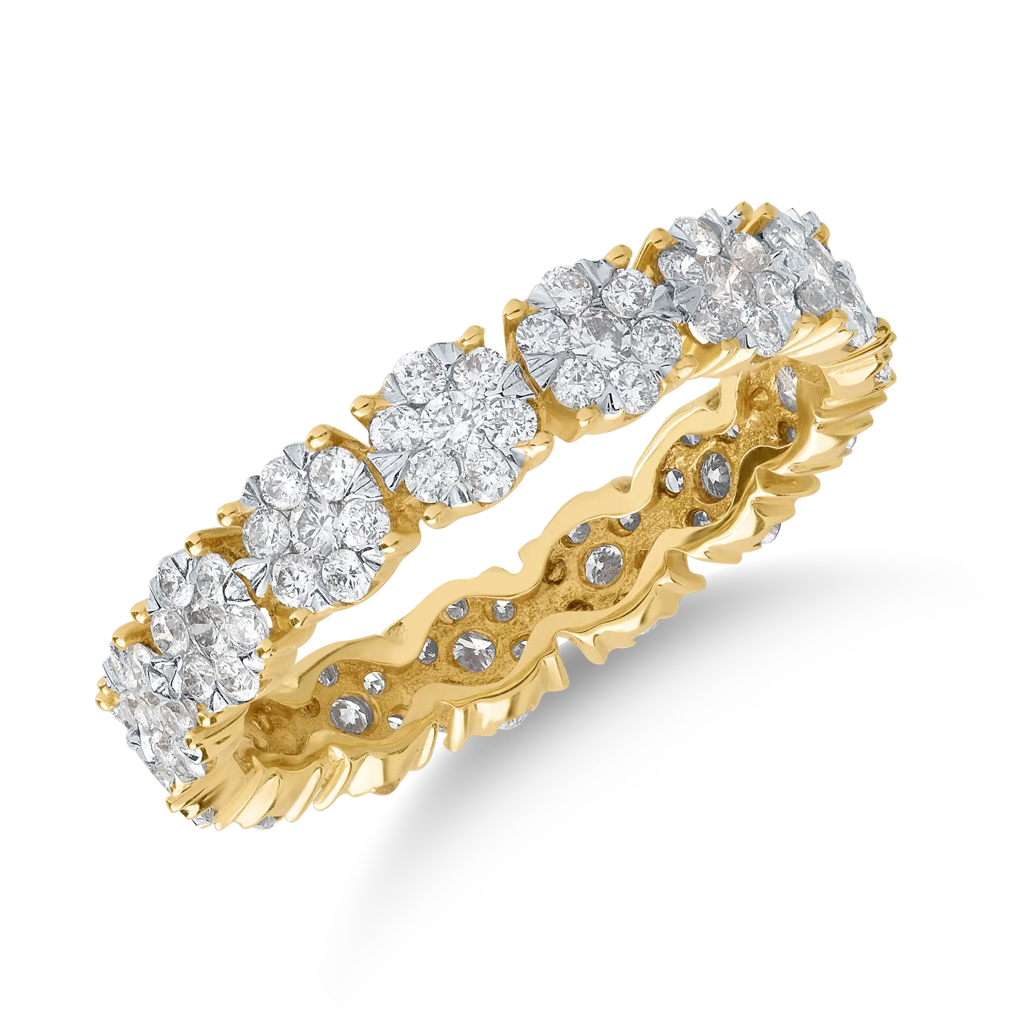 Inel din aur galben cu diamante de 1ct