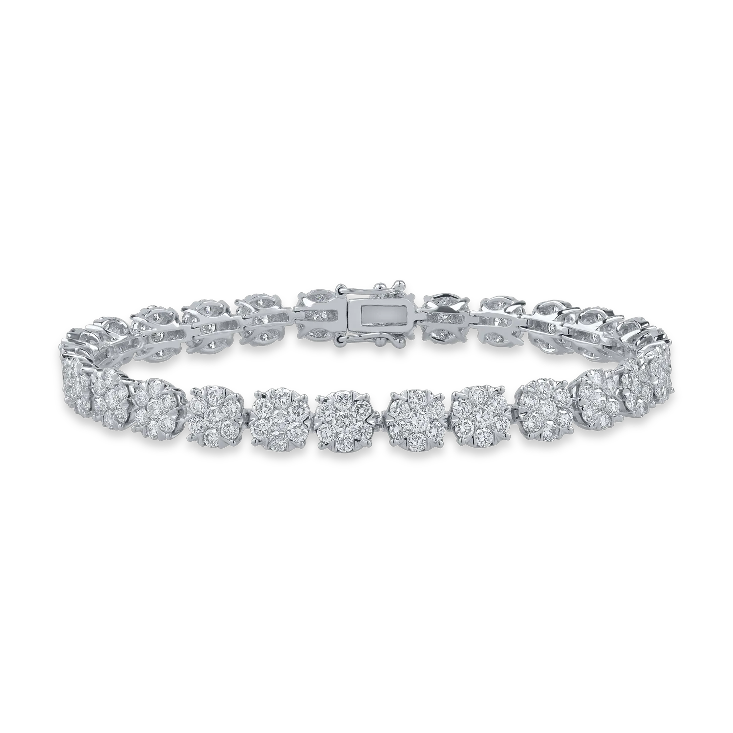 White gold tennis bracelet with 6ct diamonds