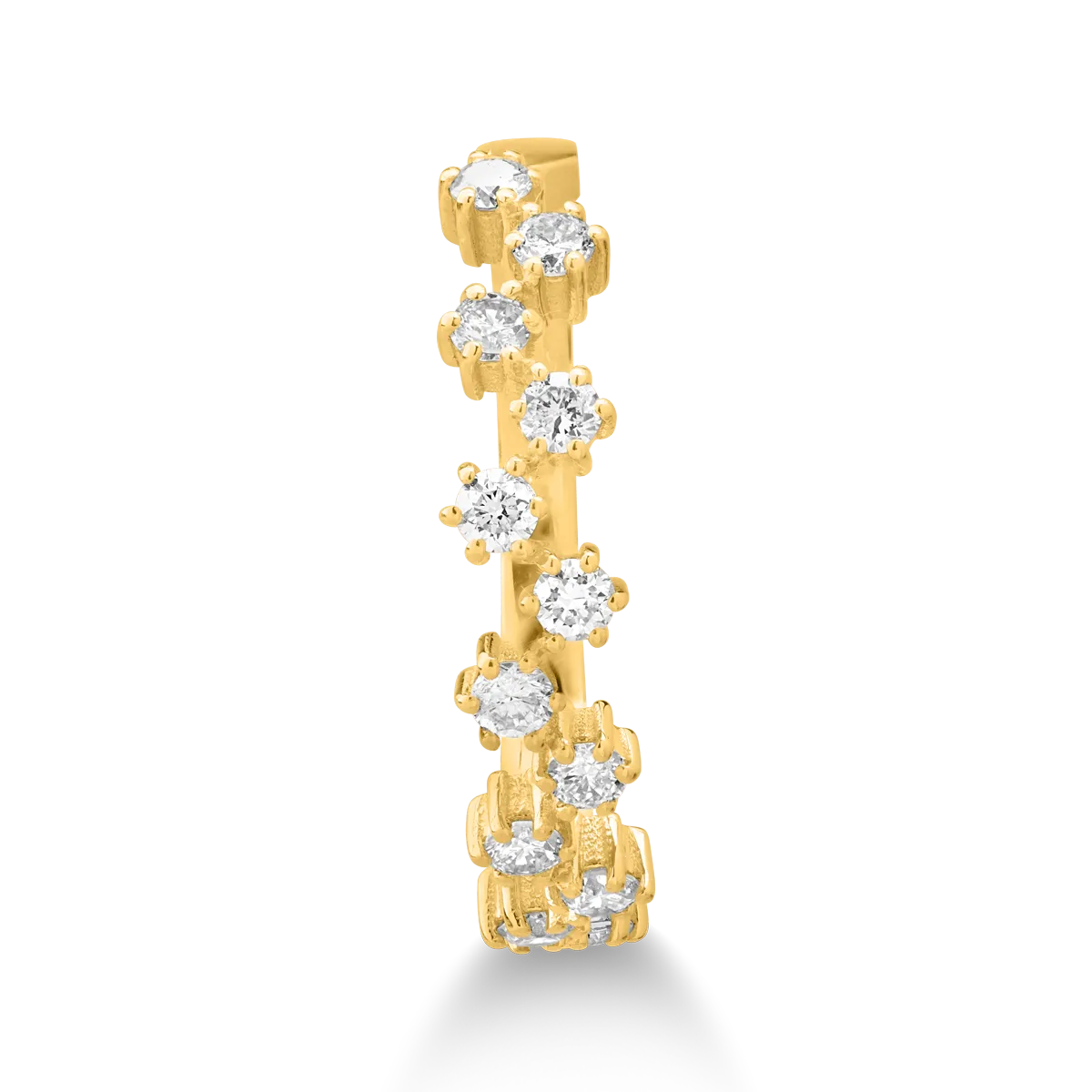 Inel din aur galben cu diamante de 0.41ct
