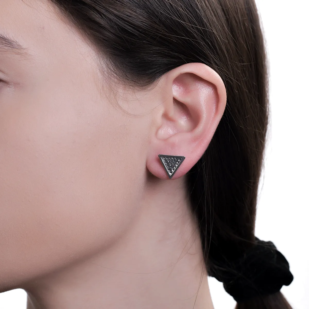 Обеци от бяло злато 14K