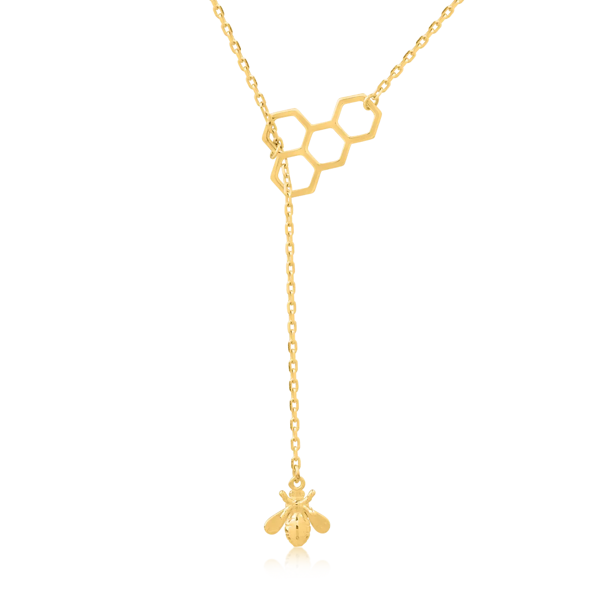 14K yellow gold pendant necklace