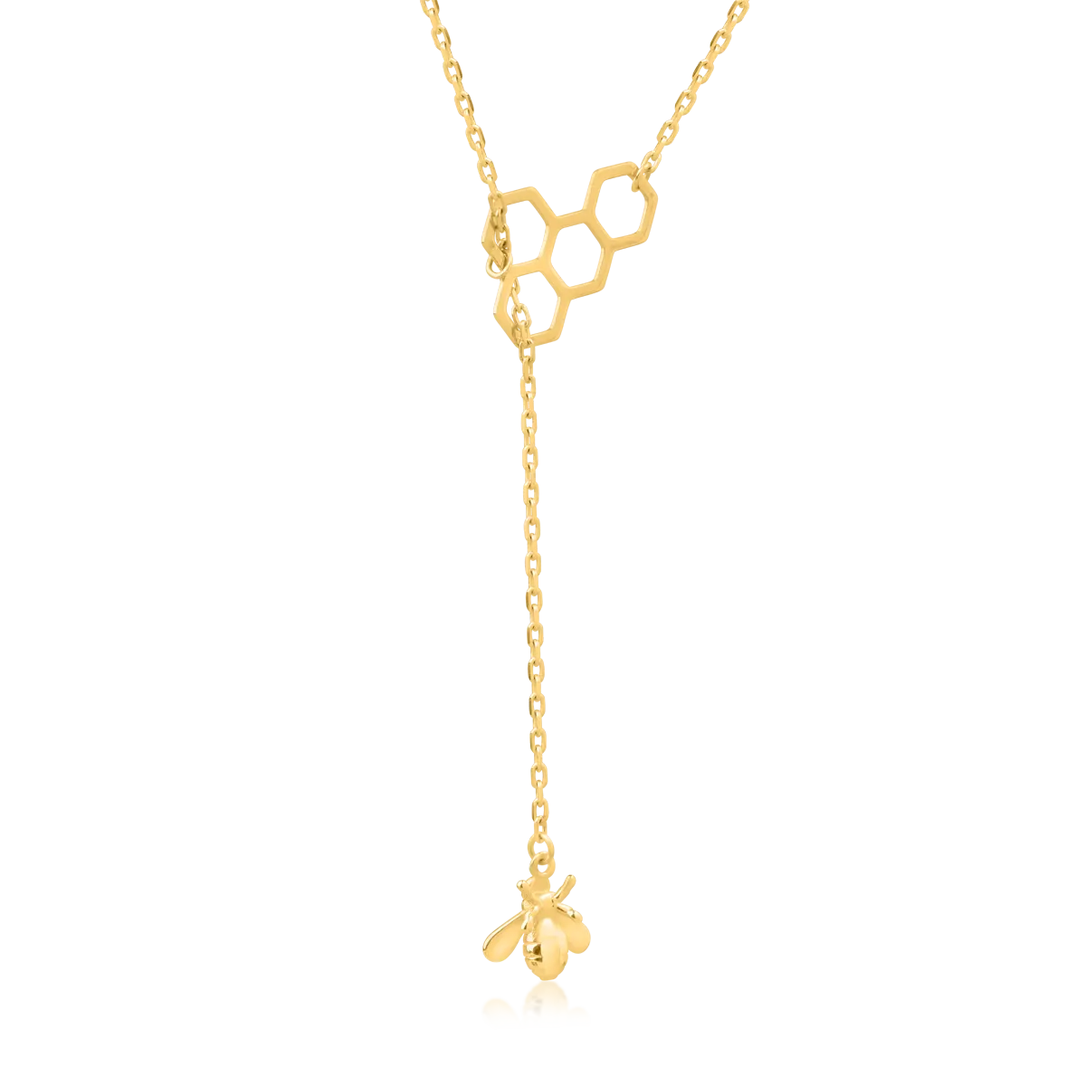 14K yellow gold pendant necklace