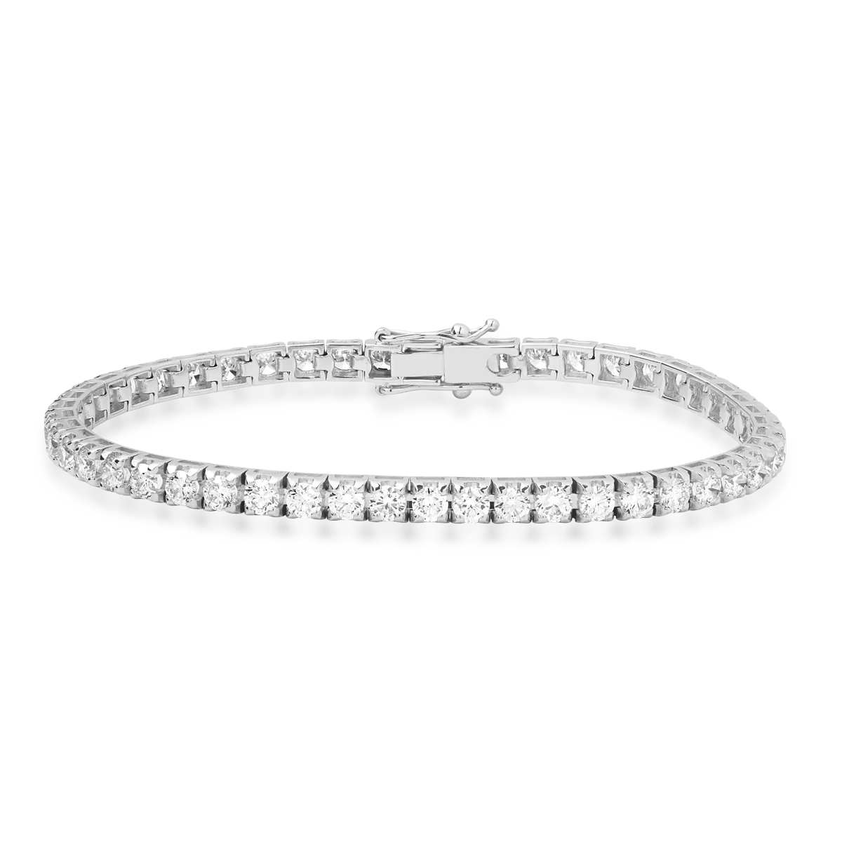Bratara tennis din aur alb de 18K cu diamante de 5.4ct-122080